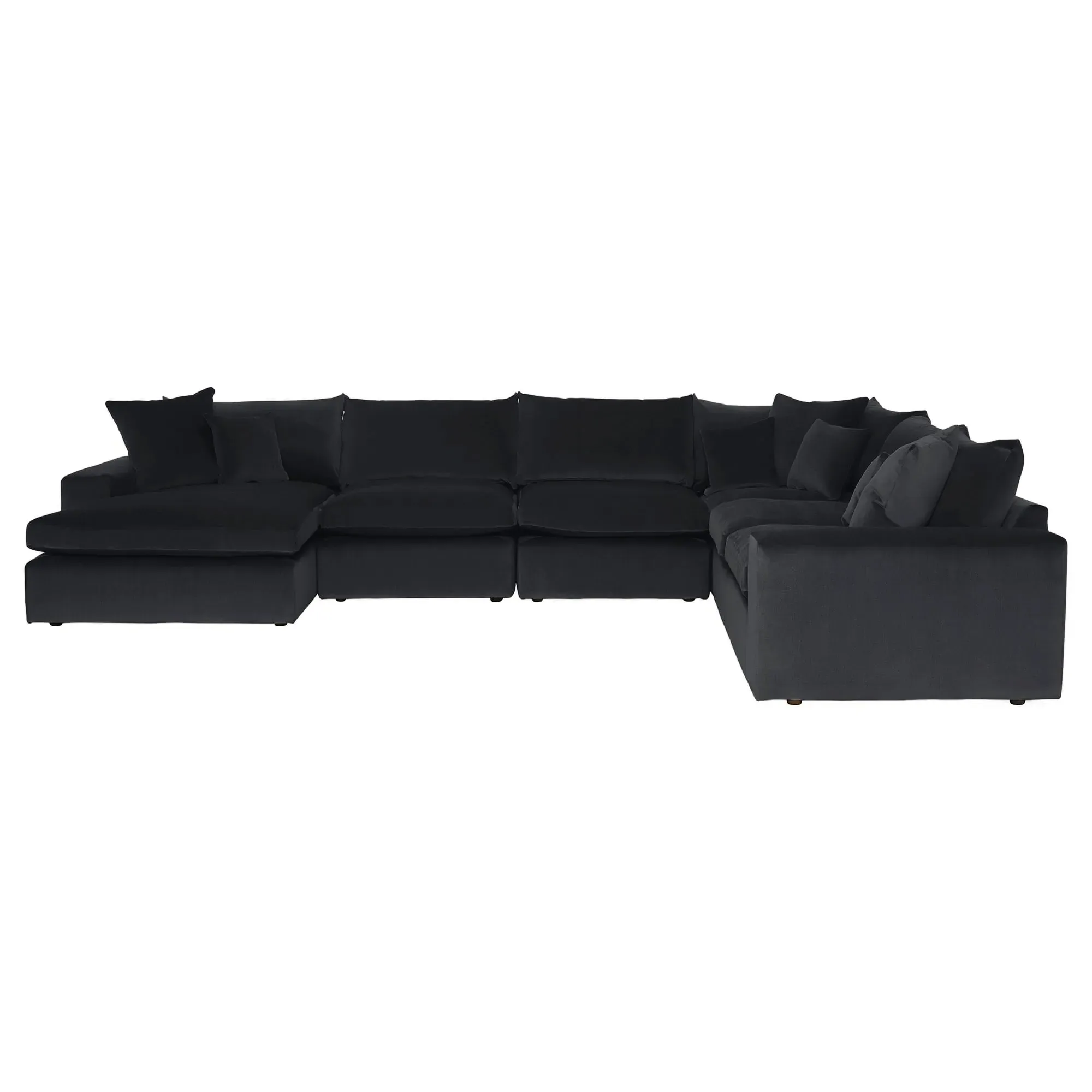 Alaska Modular Corner Sofa - Black