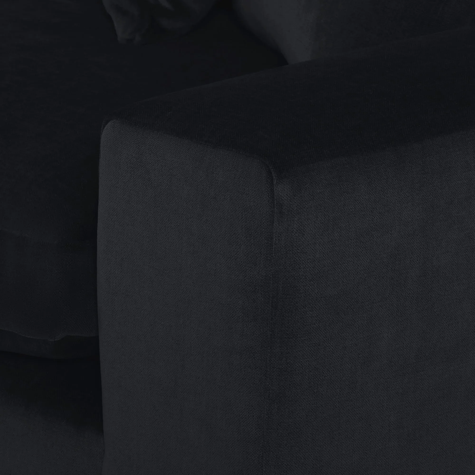 Alaska Modular Corner Sofa - Black