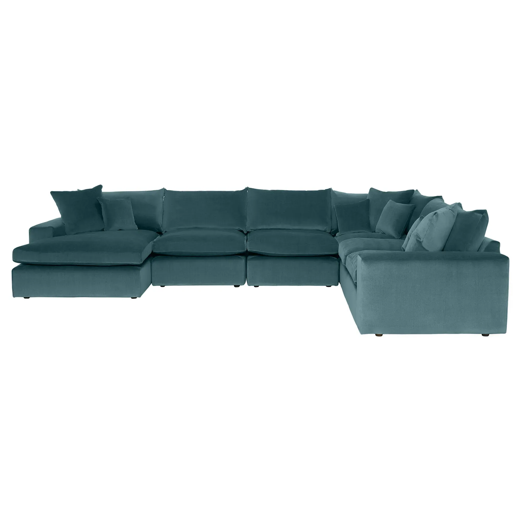 Alaska Modular Corner Sofa - Teal, Fabric