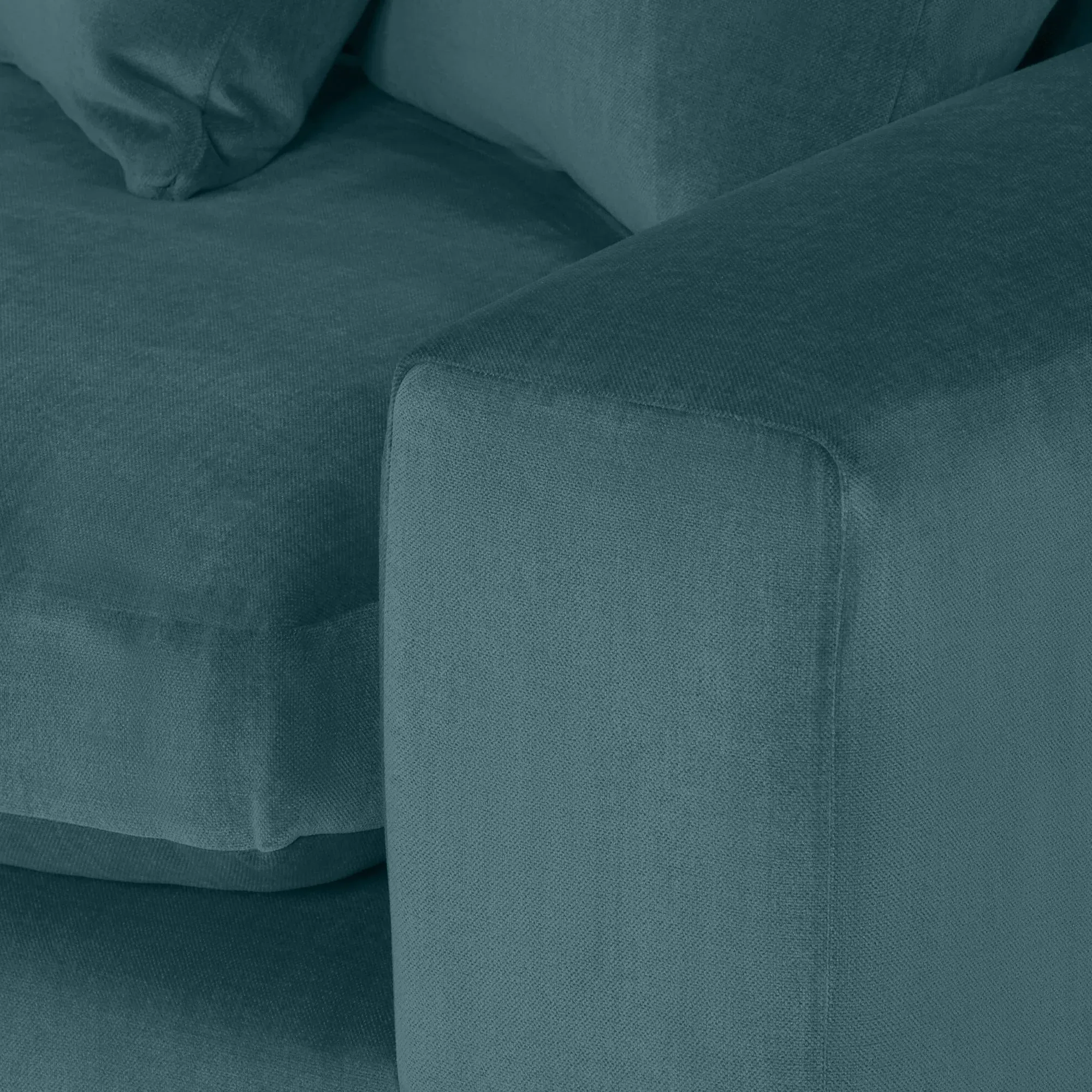 Alaska Modular Corner Sofa - Teal, Fabric