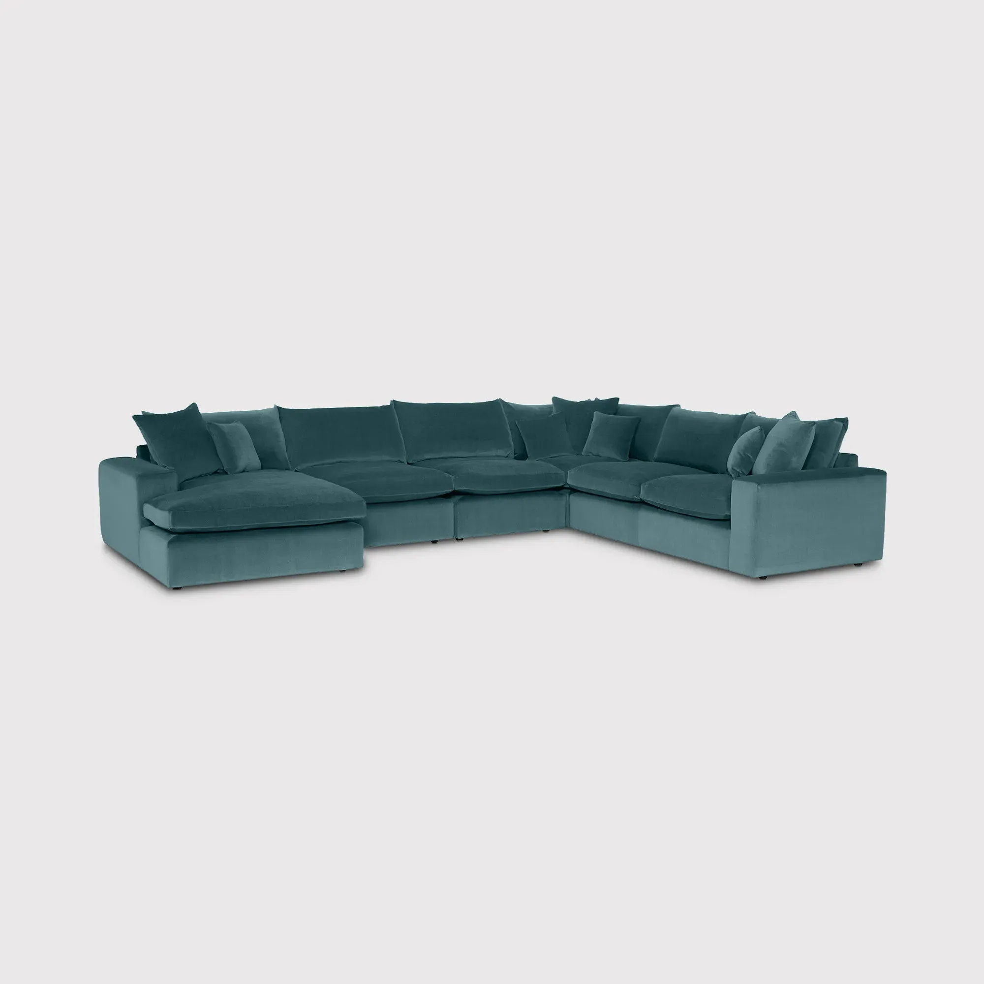 Alaska Modular Corner Sofa - Teal, Fabric