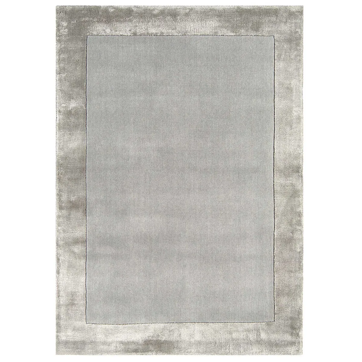 Alcott Square Rug - Silver, Wool Blend image