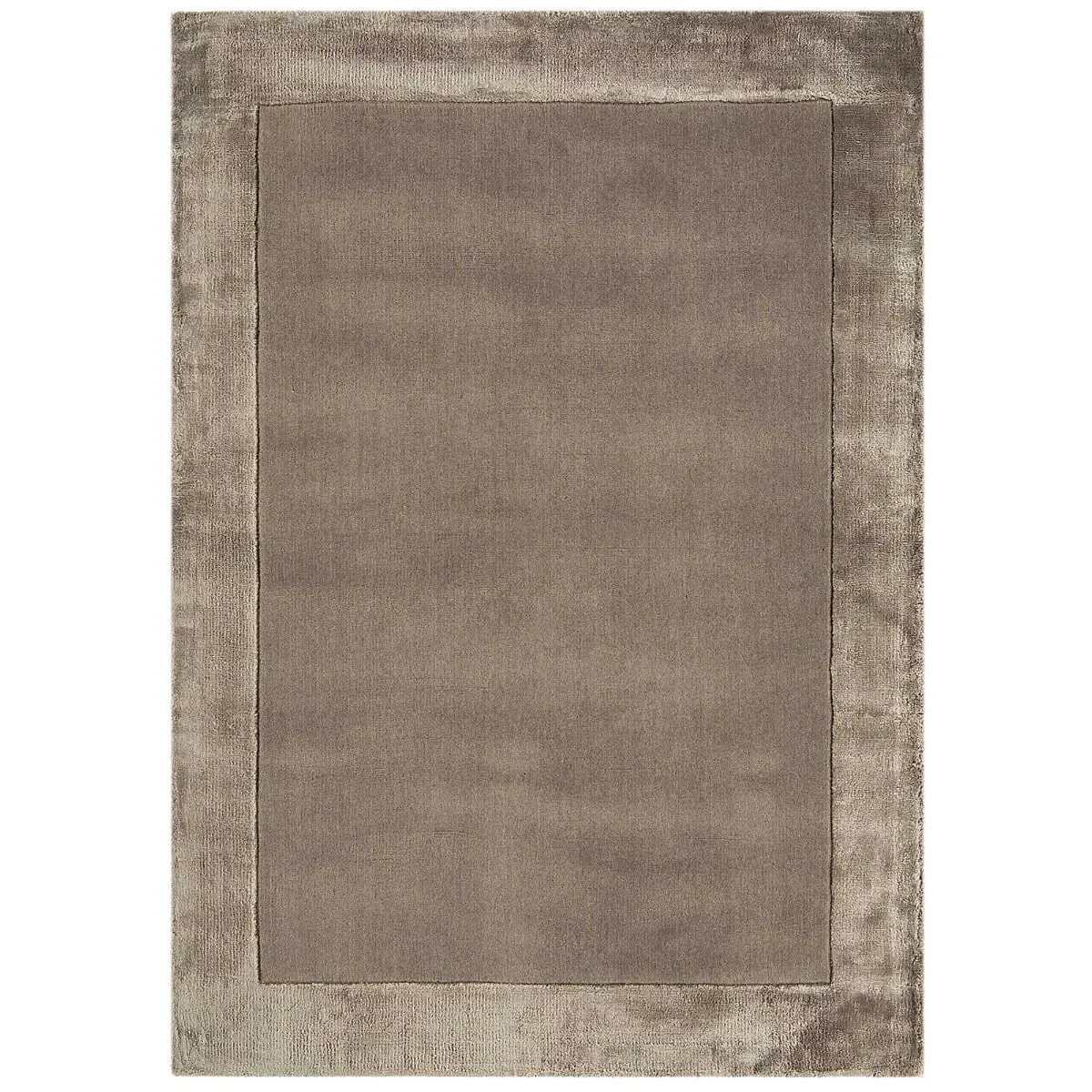Alcott Square Rug - Taupe, Wool Blend