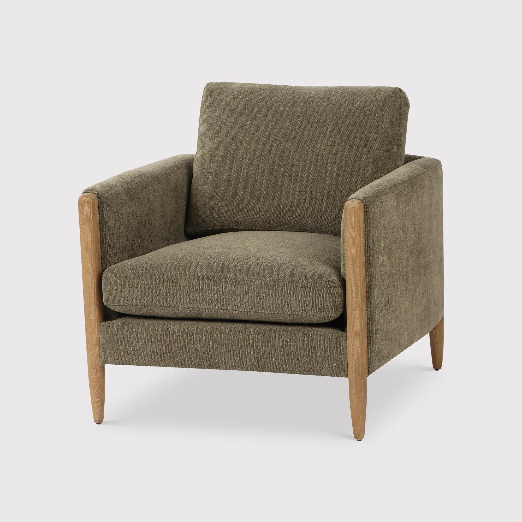 Alderton Dining Armchair - Green, Fabric image