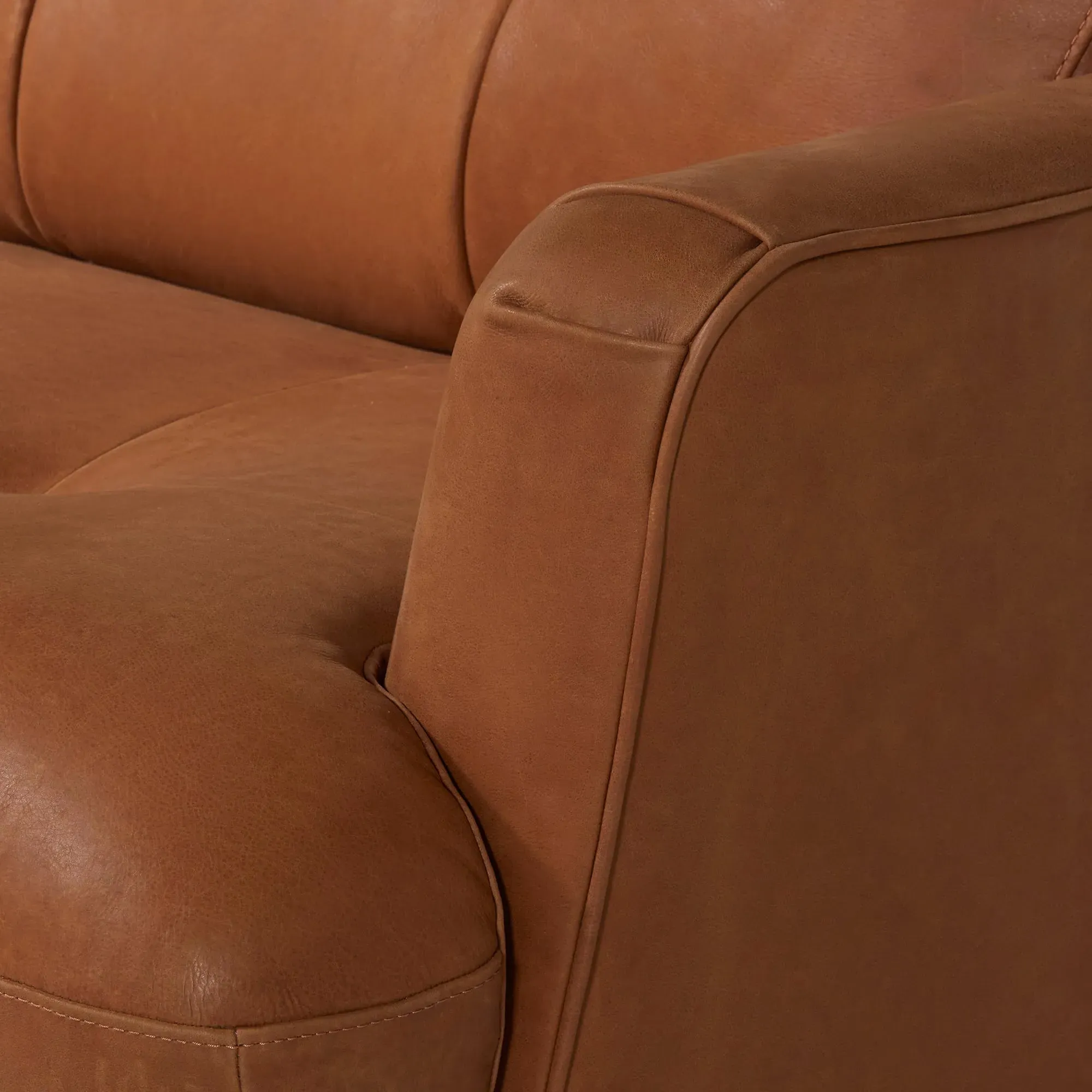 Aldo 3-Seater Sofa - Brown, Leather