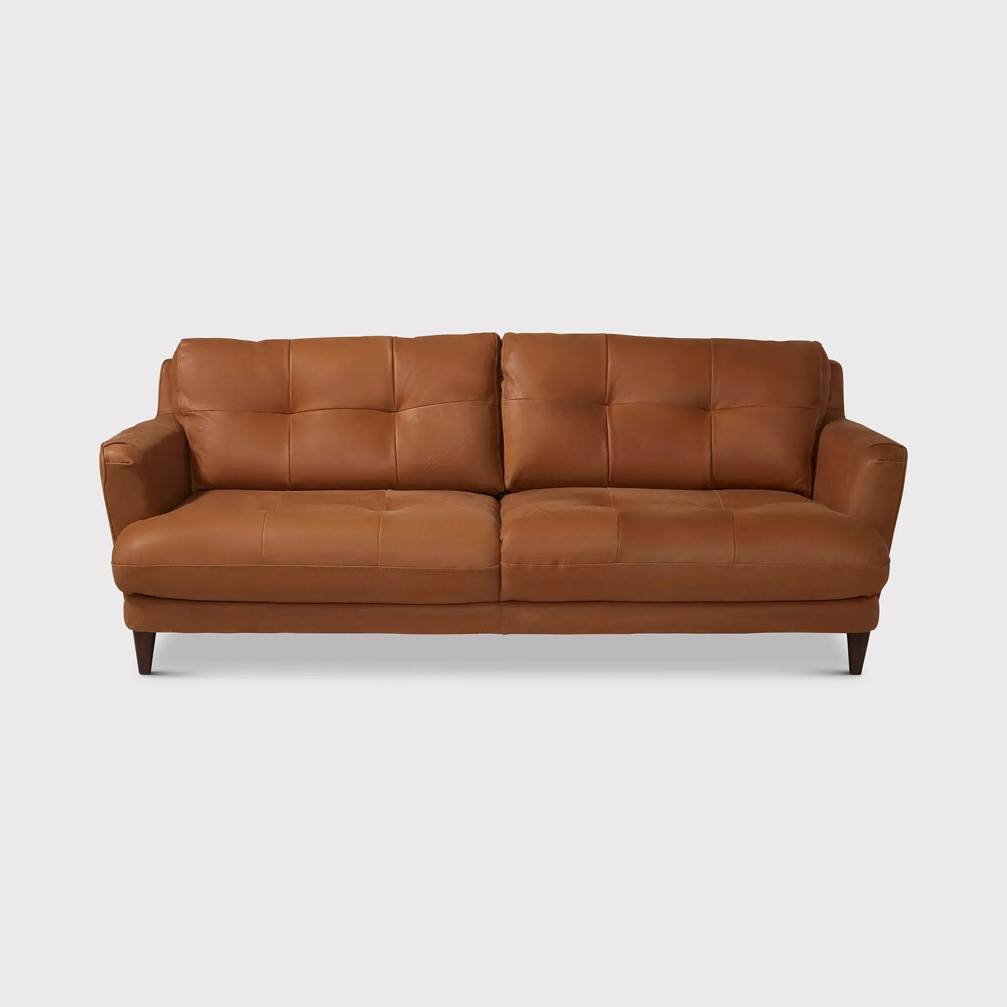 Aldo 3-Seater Sofa - Brown, Leather image