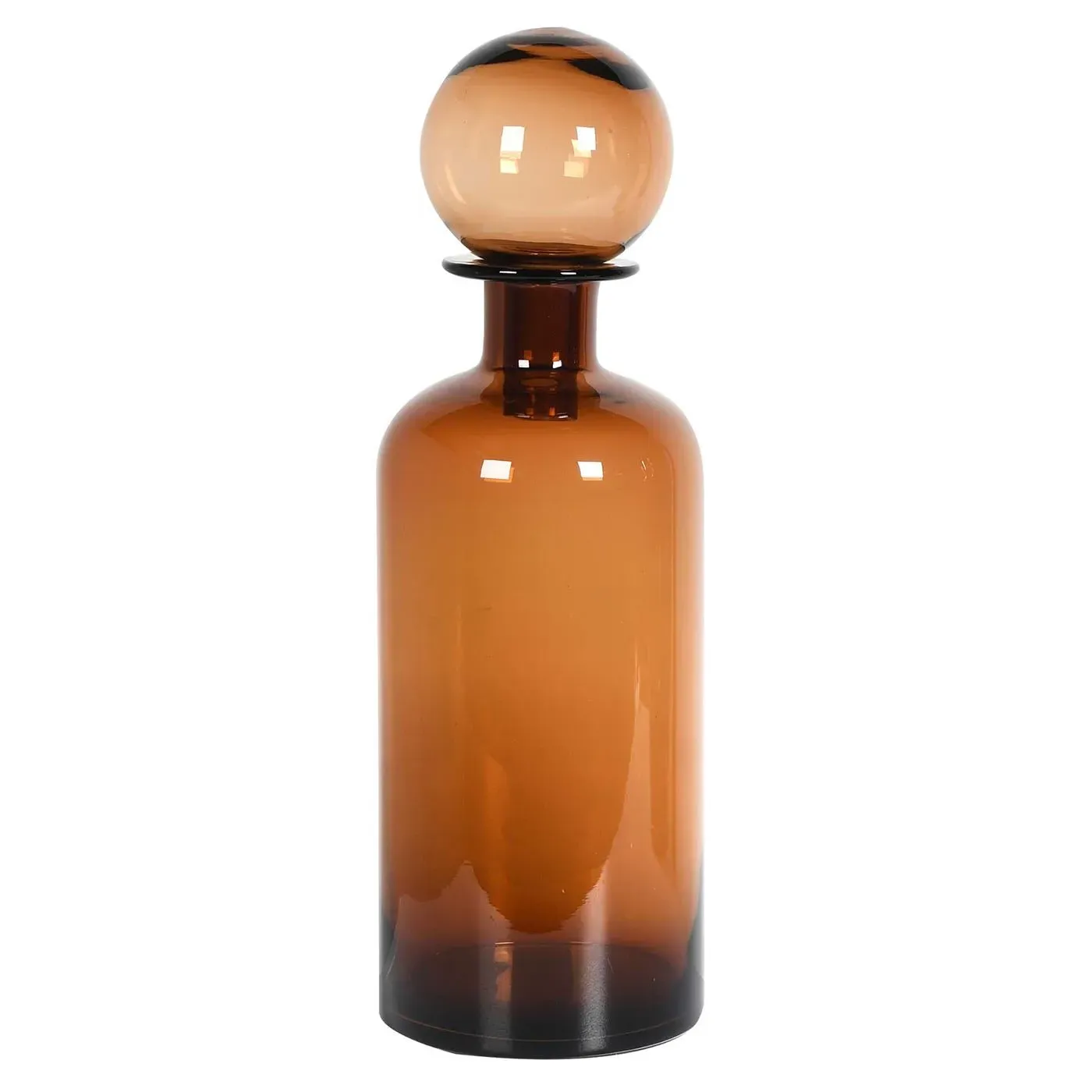 Amber Bottle Glass - Orange image