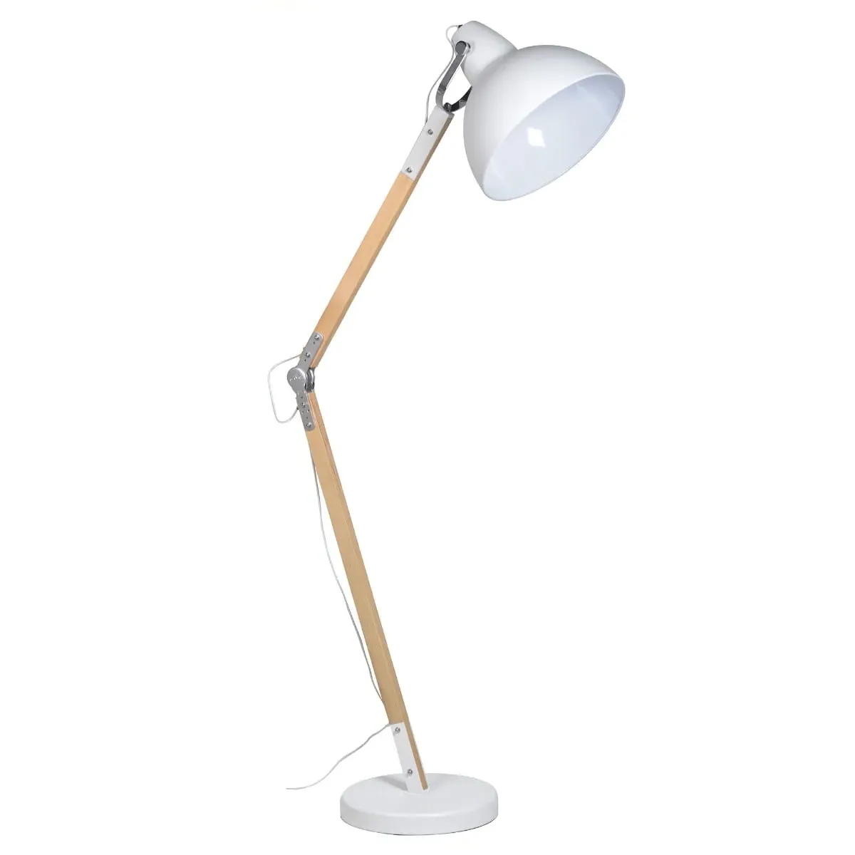 Angle Floor Lamp - White, Metal image