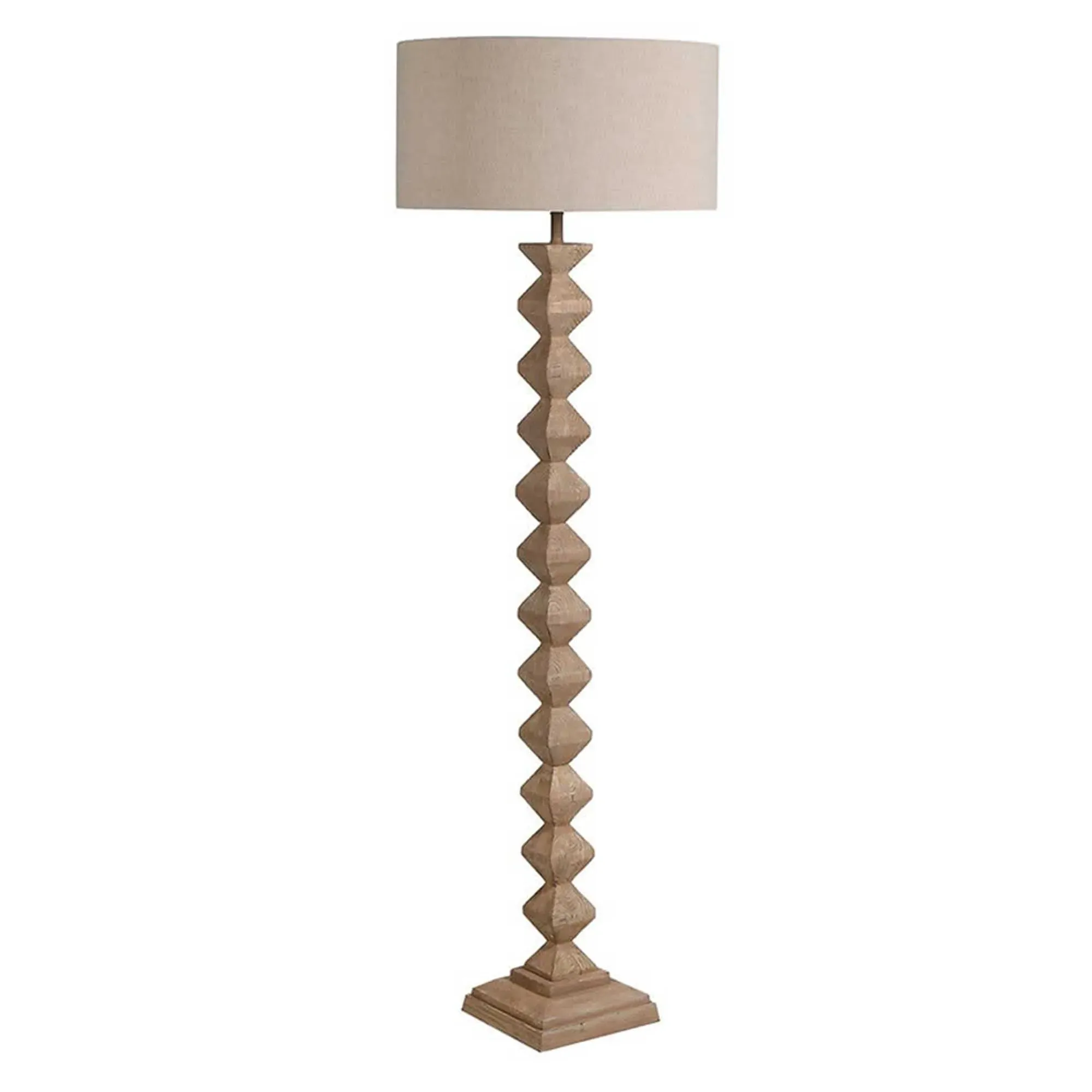 Angular Floor Lamp - Neutral, Fir Wood image