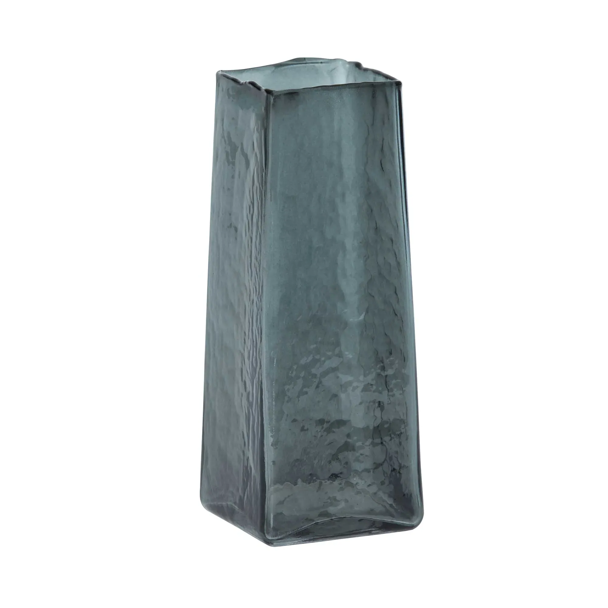 Angular Glass Vase - Grey