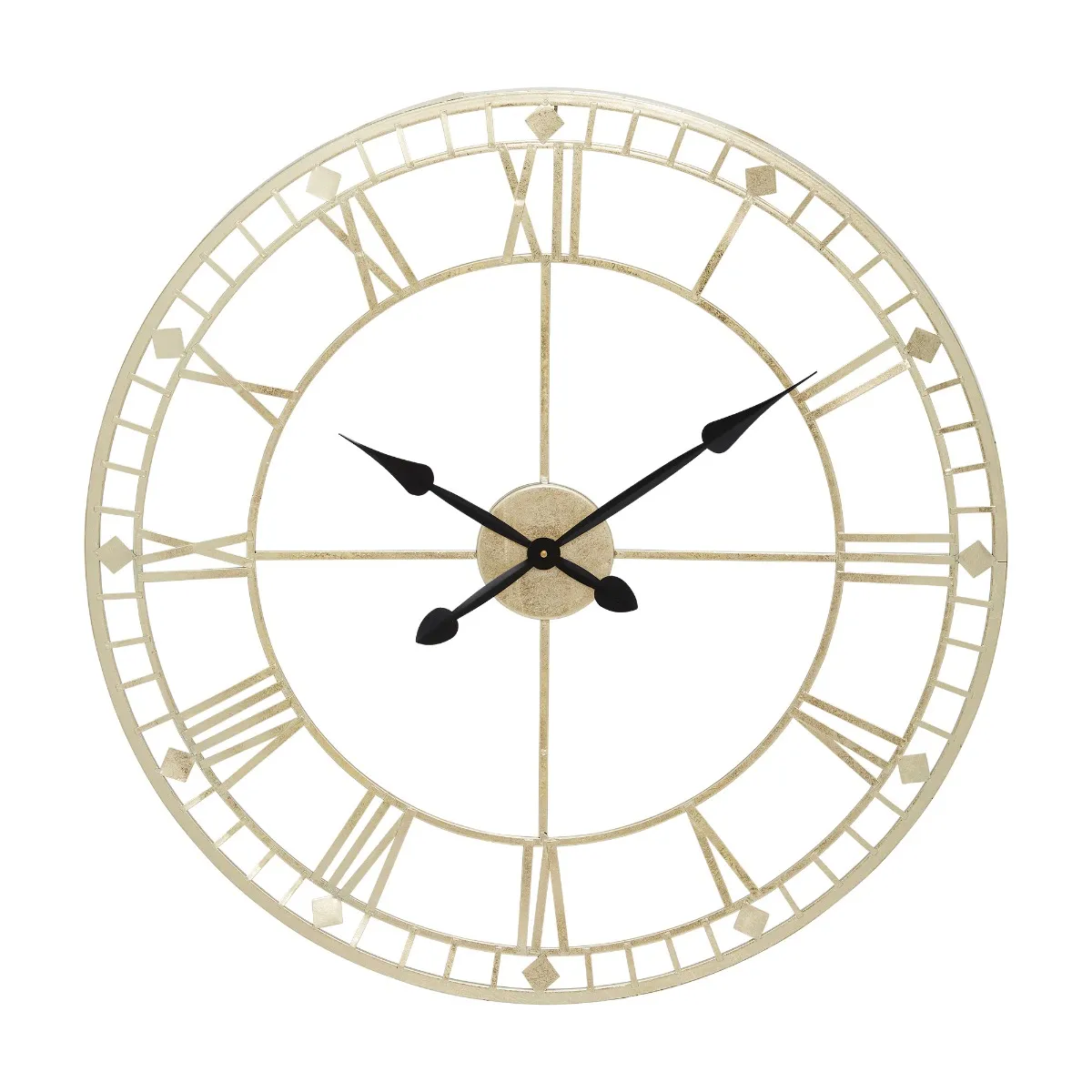 Ant Round Wall Clock - Gold, Metal image