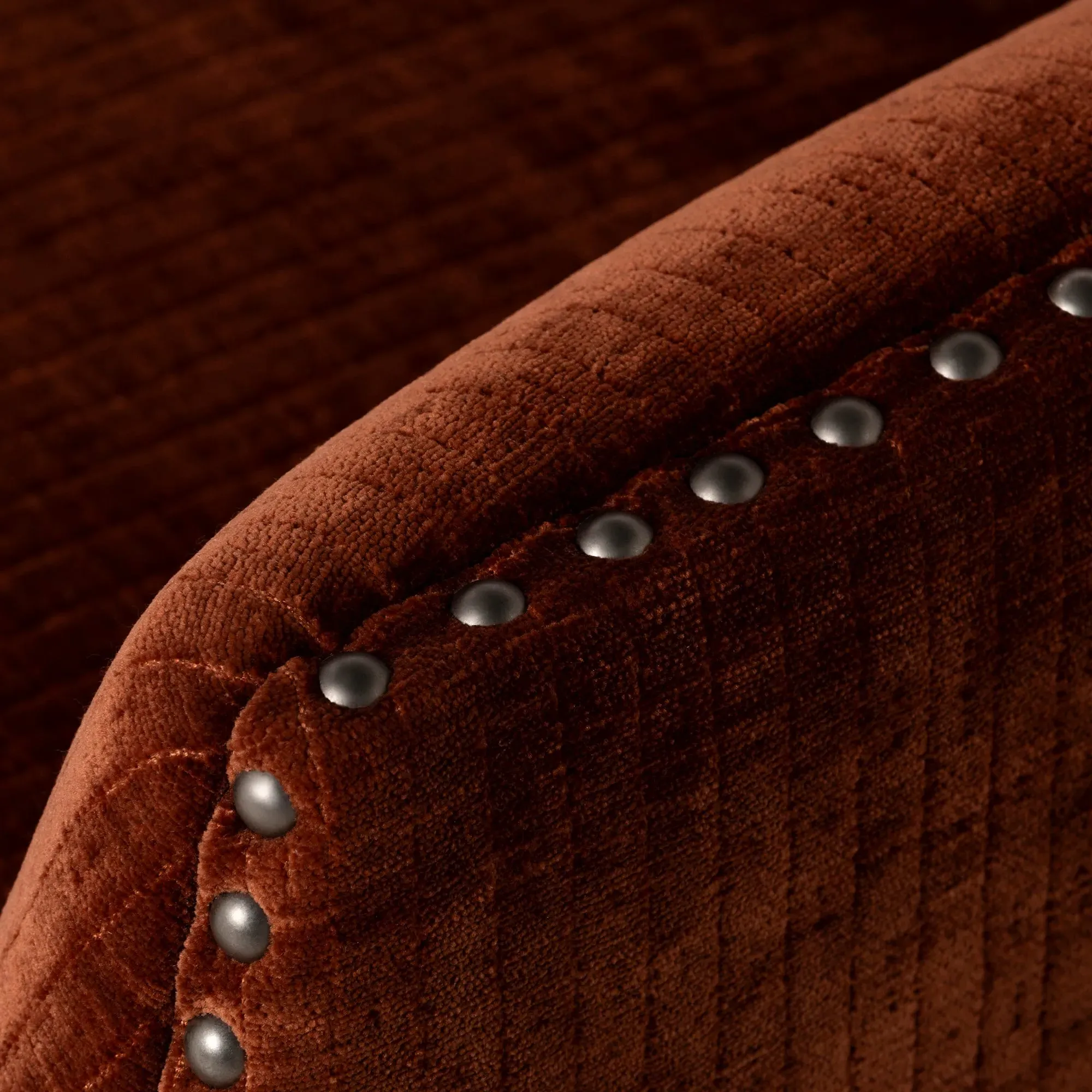 Arabella Armchair - Brown, Fabric