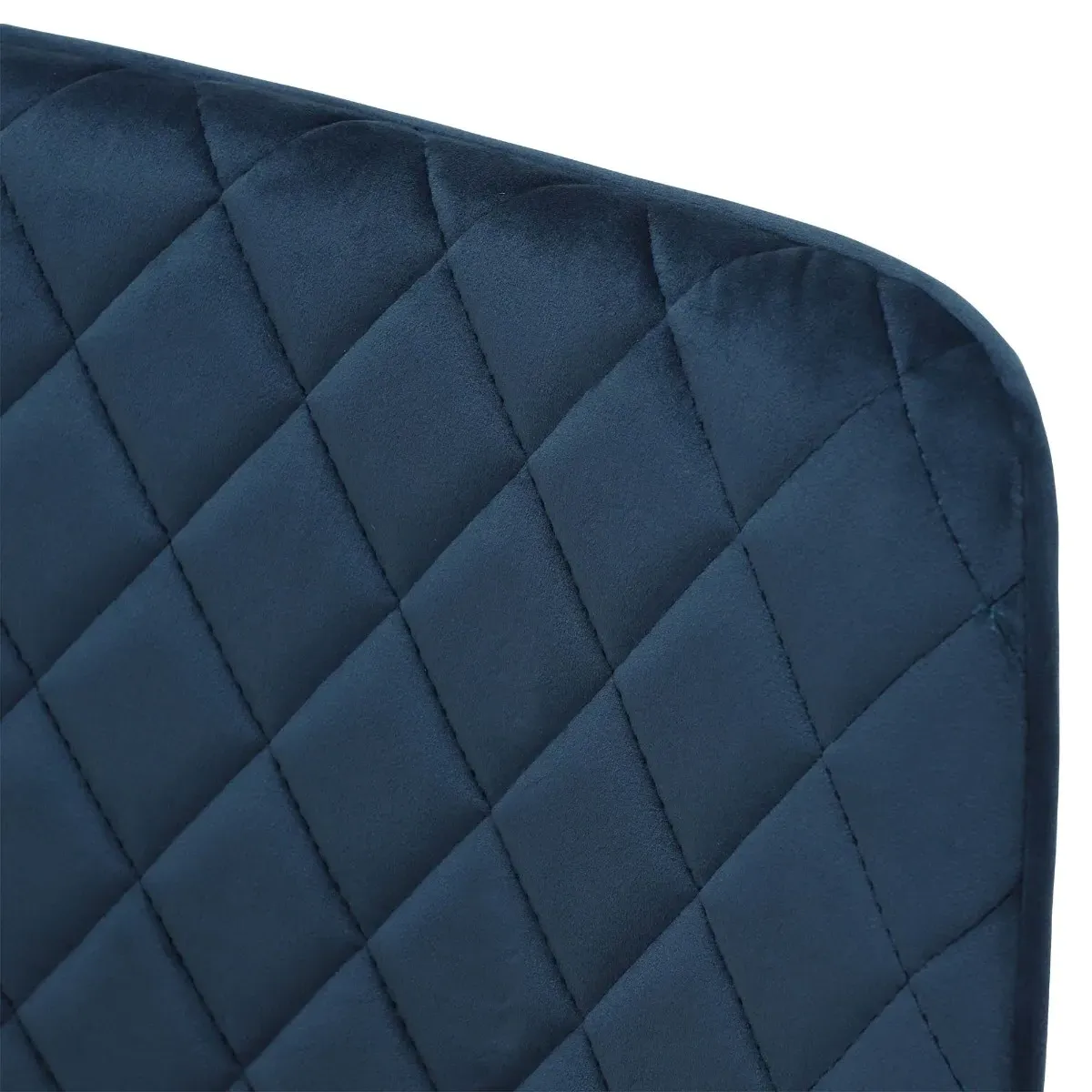 Archer Counter Stool - Blue, Velvet