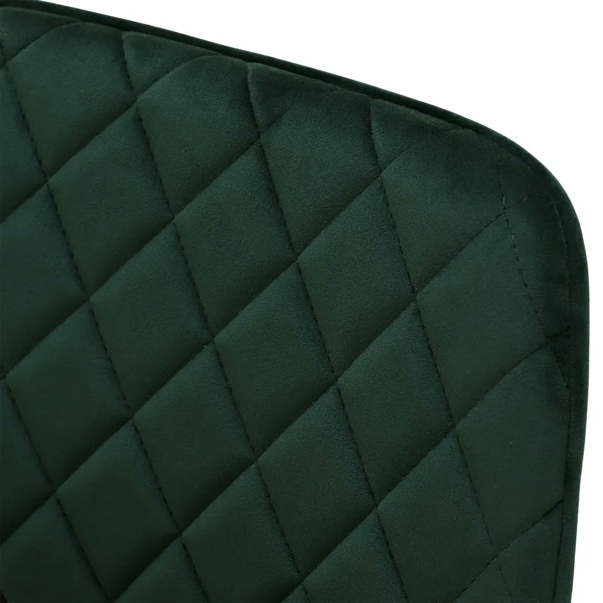 Archer Counter Stool - Green, Velvet