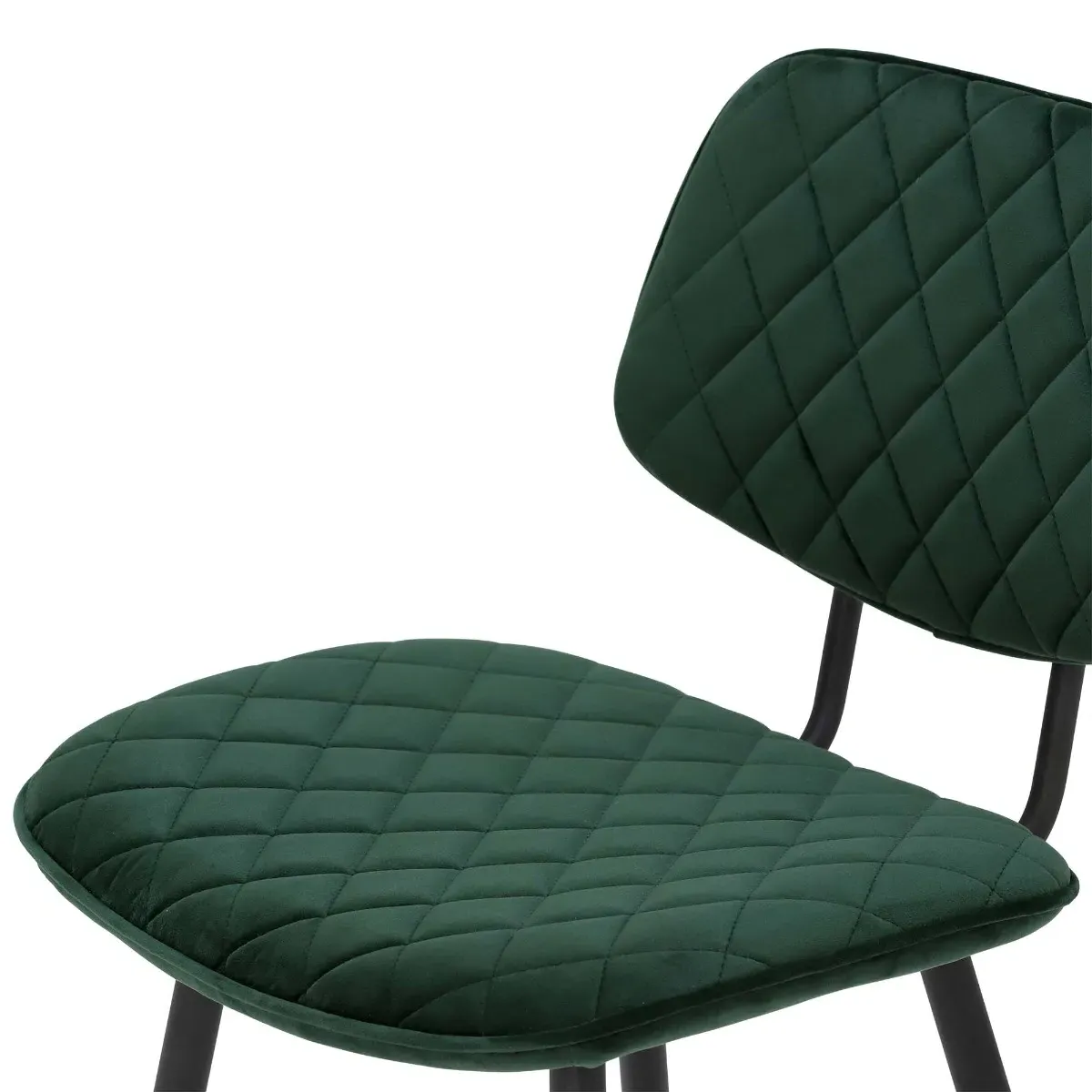 Archer Counter Stool - Green, Velvet