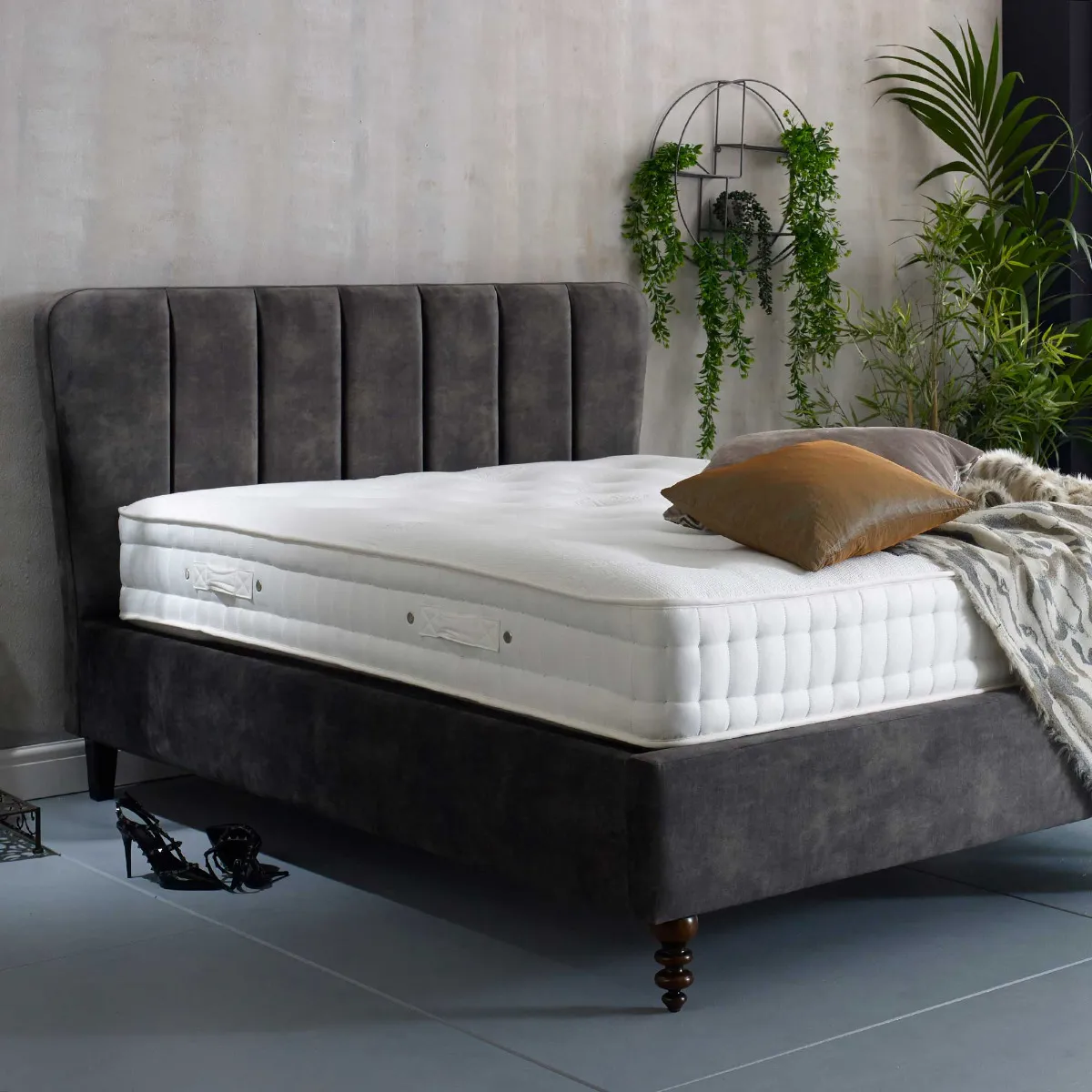 Ardant Double Bed Frame - Velvet
