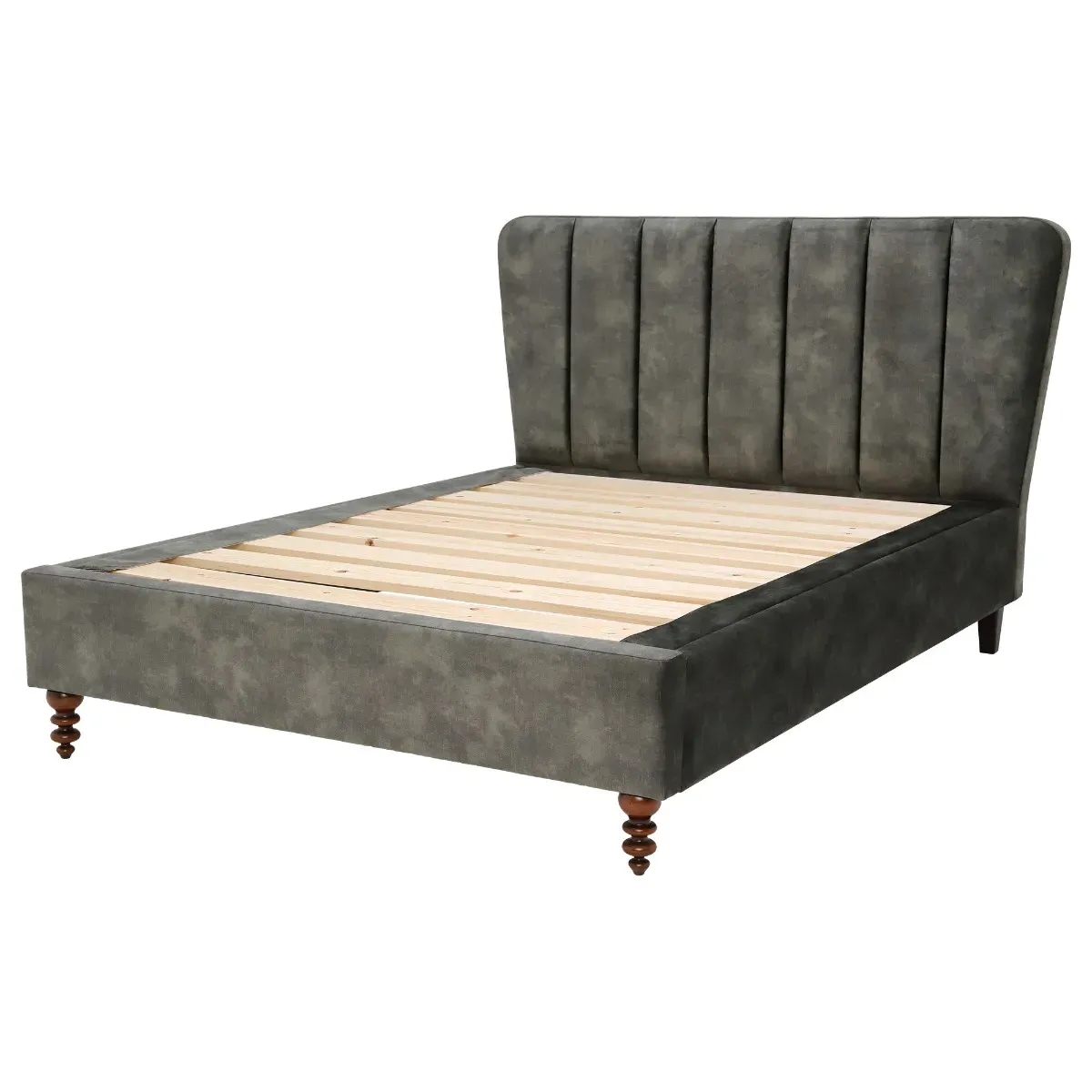 Ardant King Size Bed Frame - Velvet