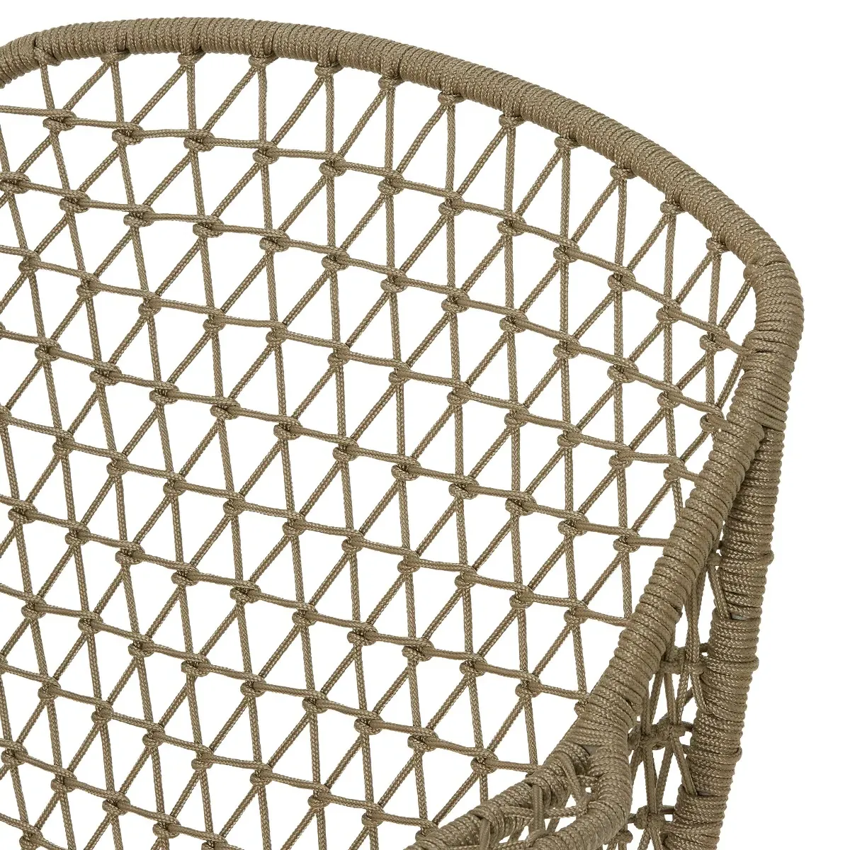 Argent Dining Armchair - Neutral, Woven Rope