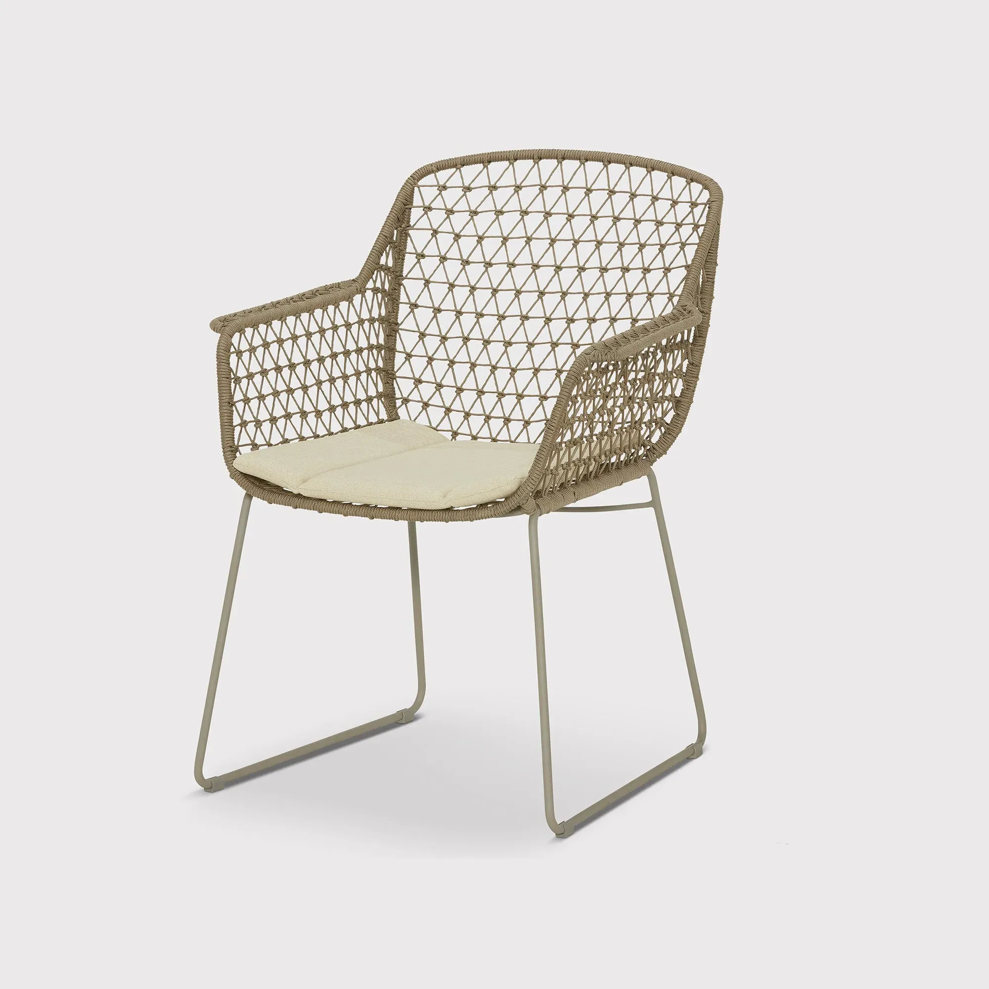 Argent Dining Armchair - Neutral, Woven Rope image