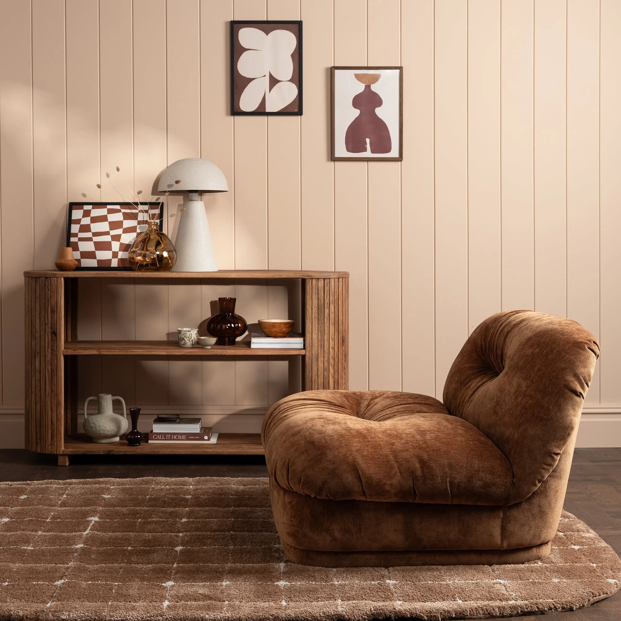 Argyll Console Table - Brown, Oak