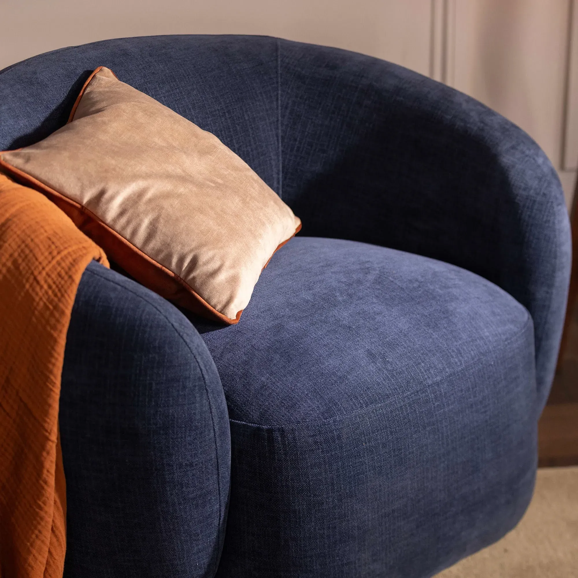 Arles Armchair - Blue, Fabric