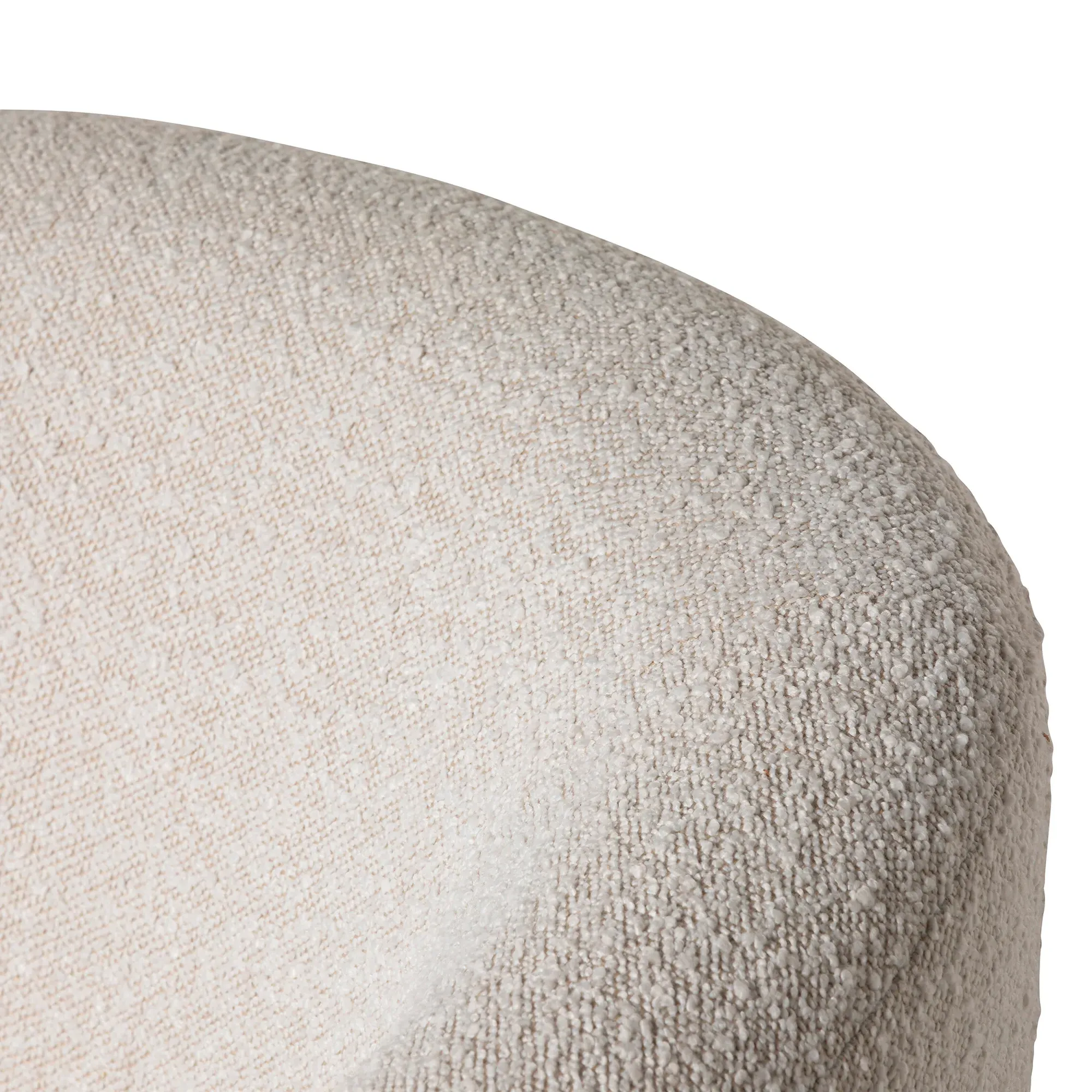 Arman Swivel Armchair - Neutral, Boucle