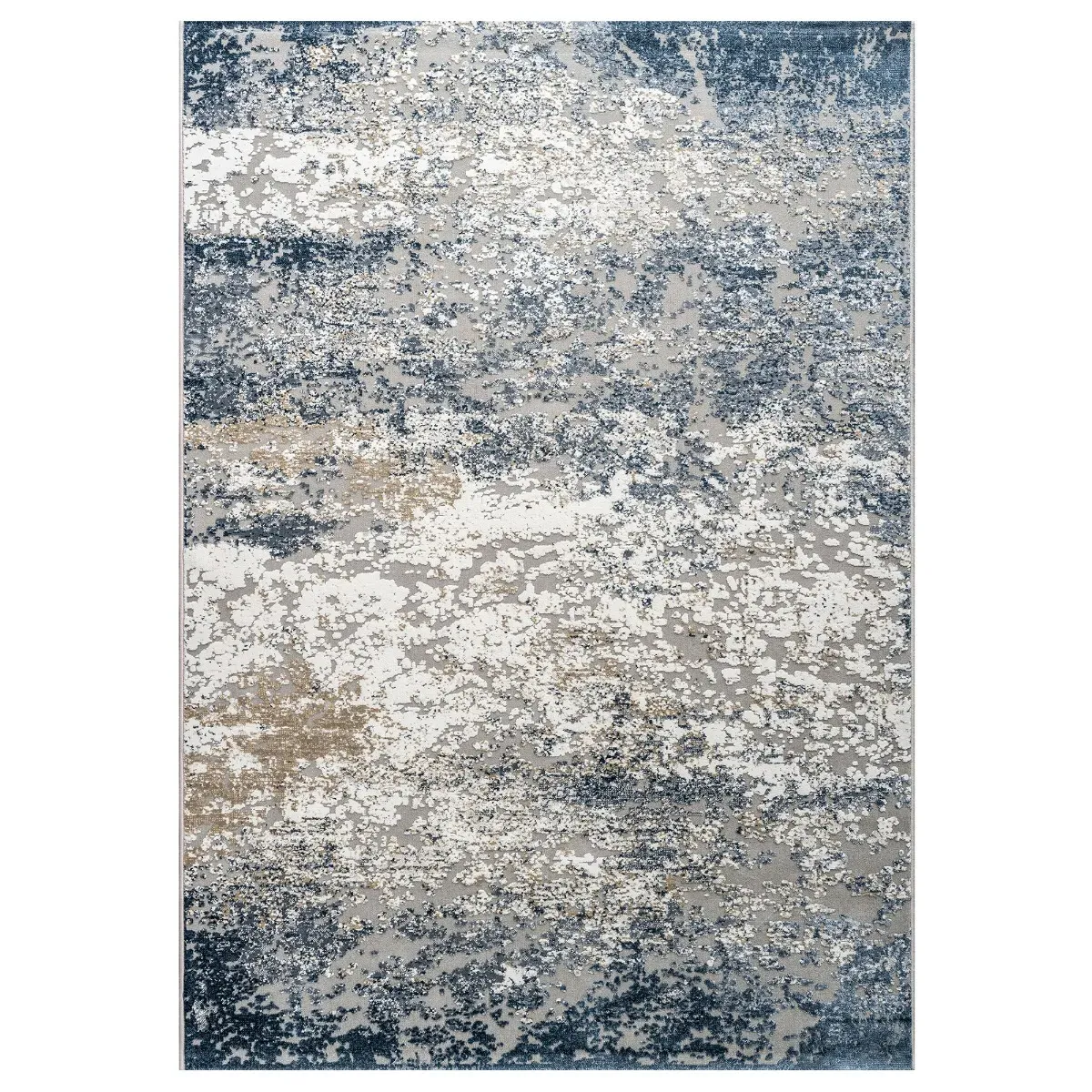 Arroyo Square Rug - Navy, Polyester