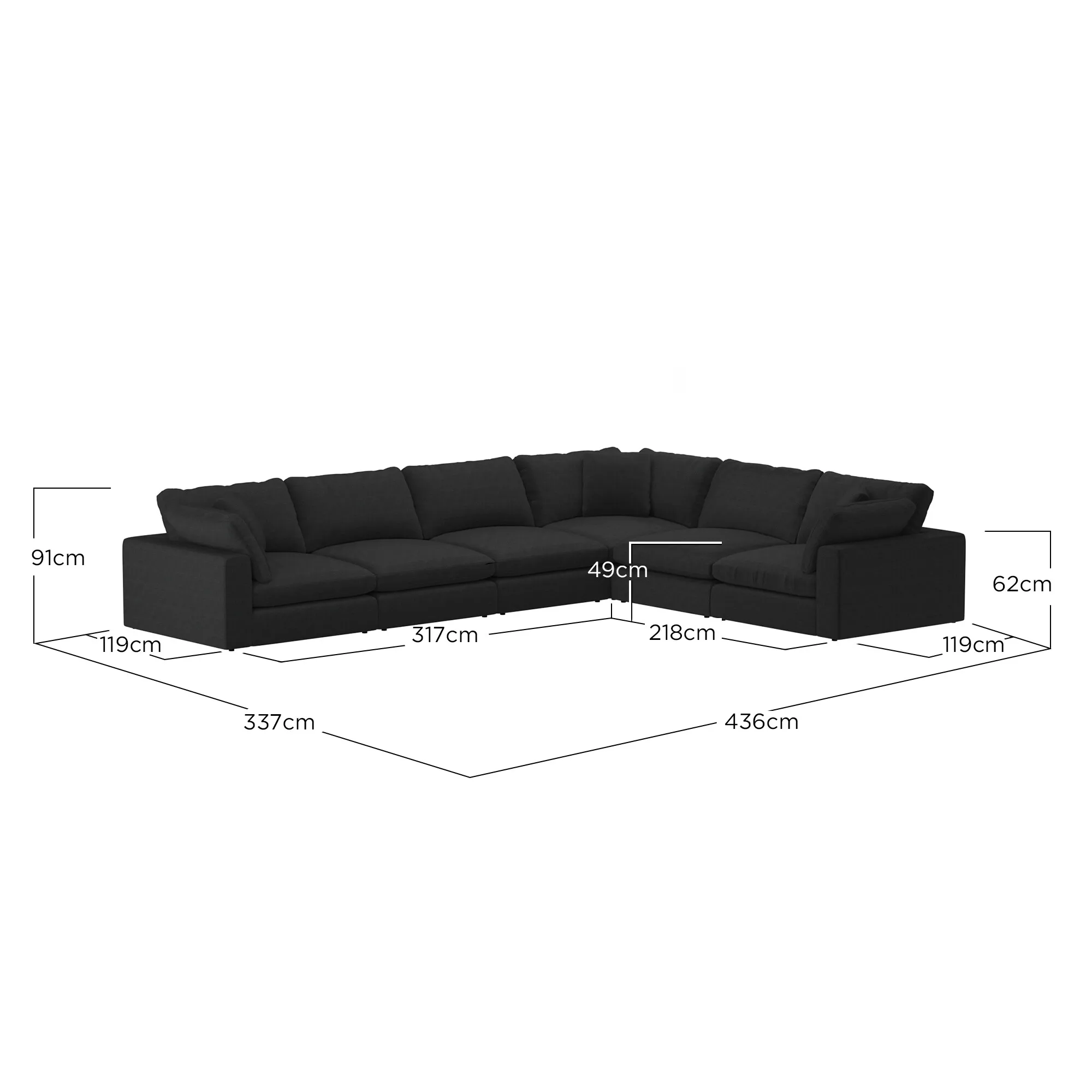 Artenis Corner Sofa with Footstool