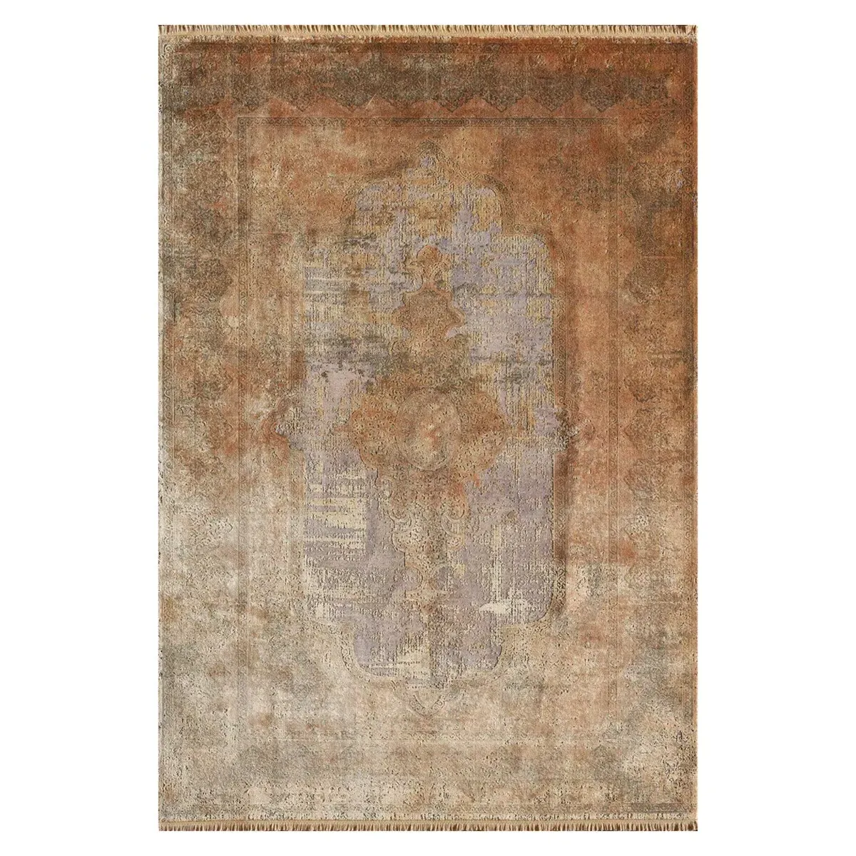 Artisan Square Rug - Copper, Viscose Blend image