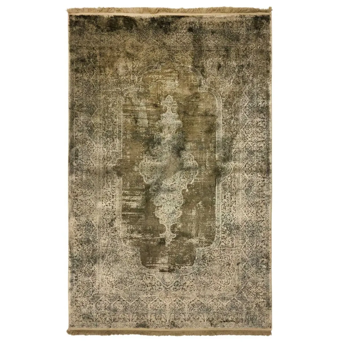 Artisan Square Rug - Mink, Viscose Blend