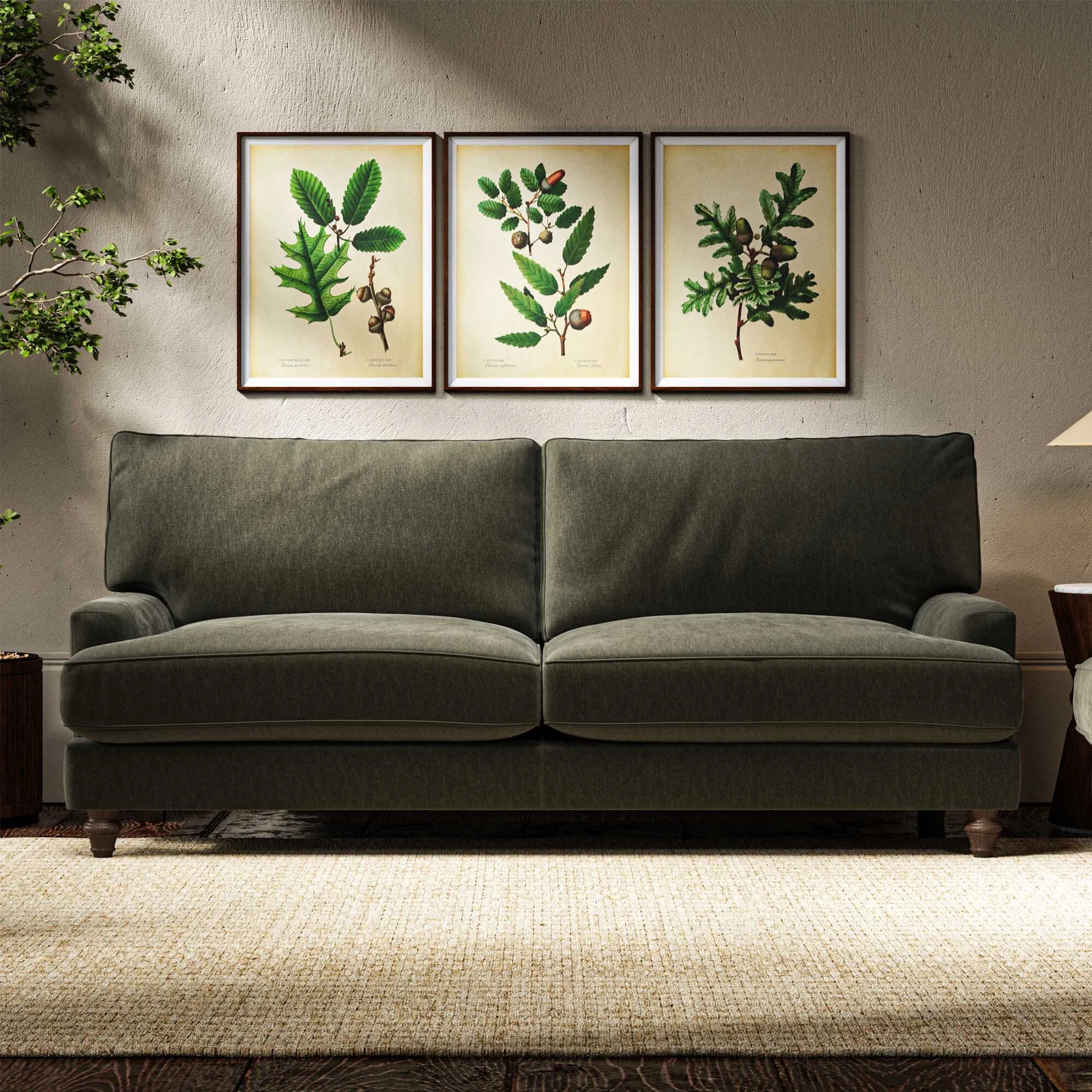 Ashcombe Large Sofa - Green