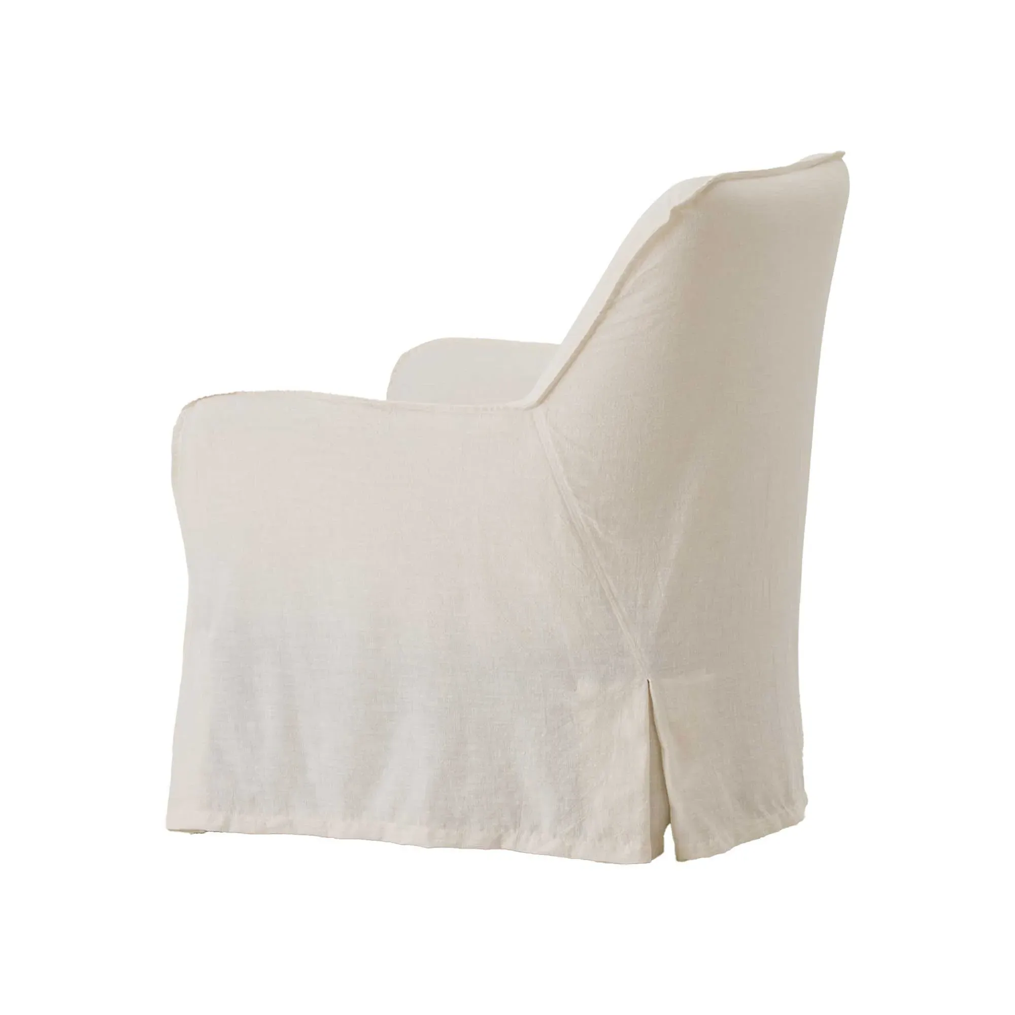 Aspley Armchair - White, Fabric