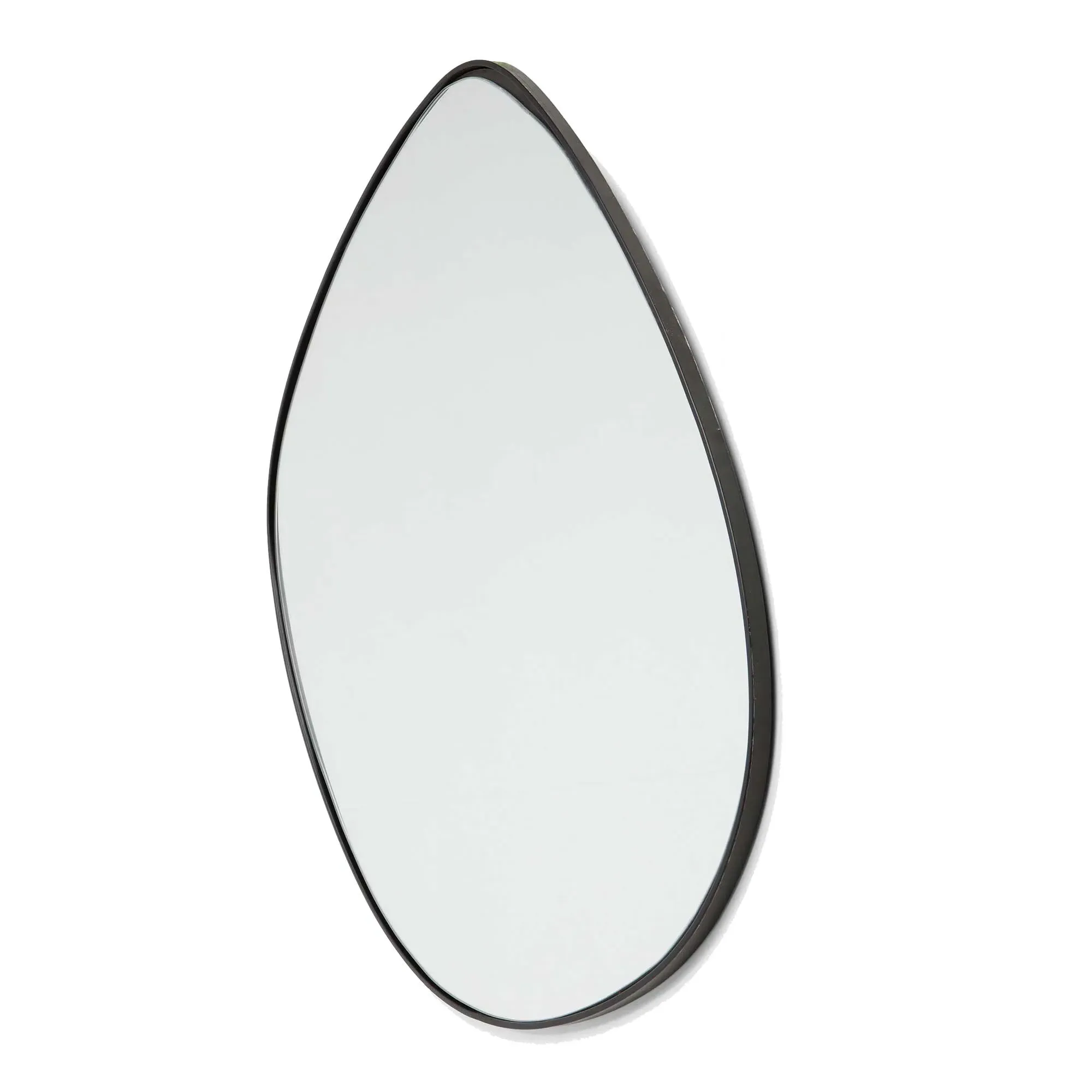 Asymmetrical Mirror - Black Glass