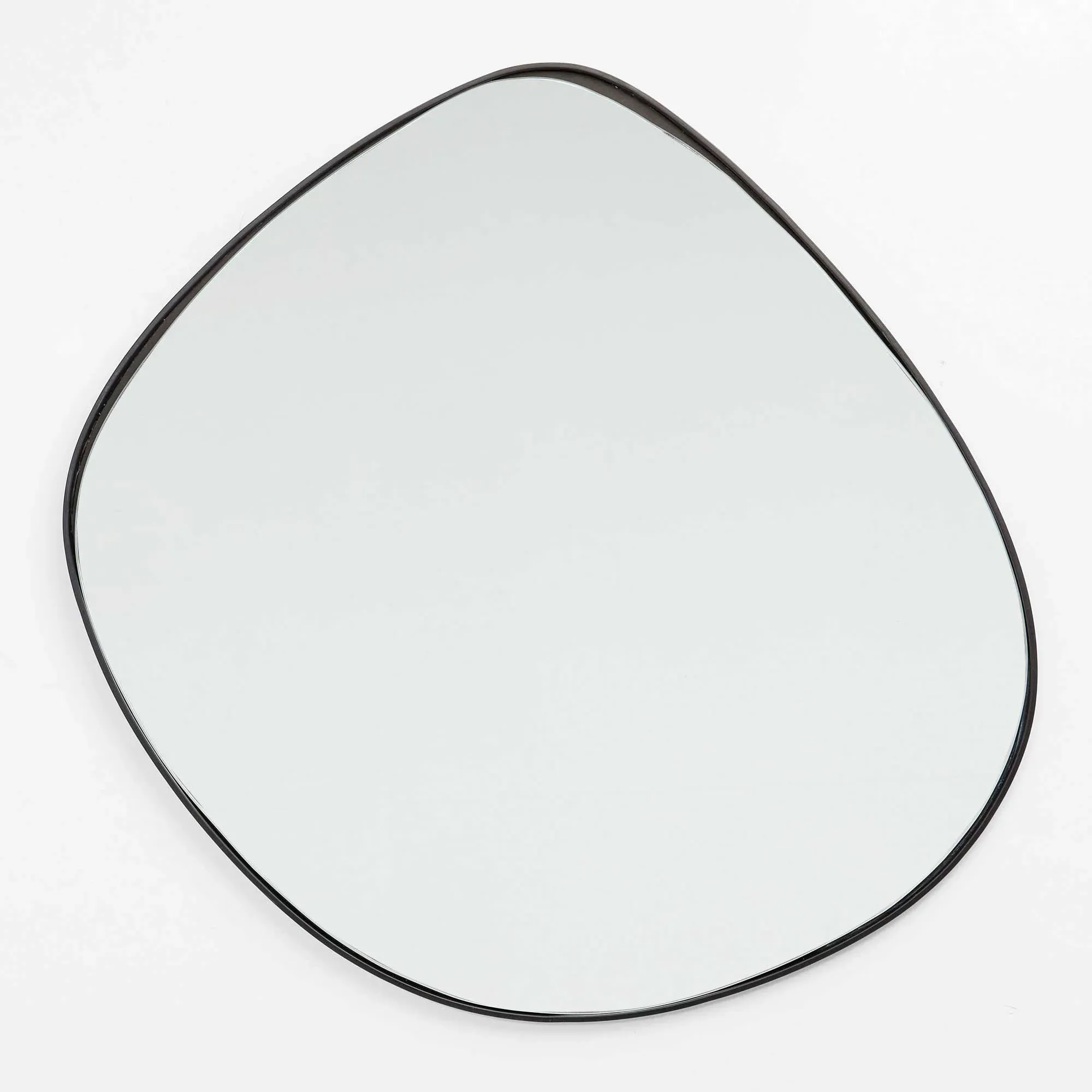 Asymmetrical Mirror - Black Glass