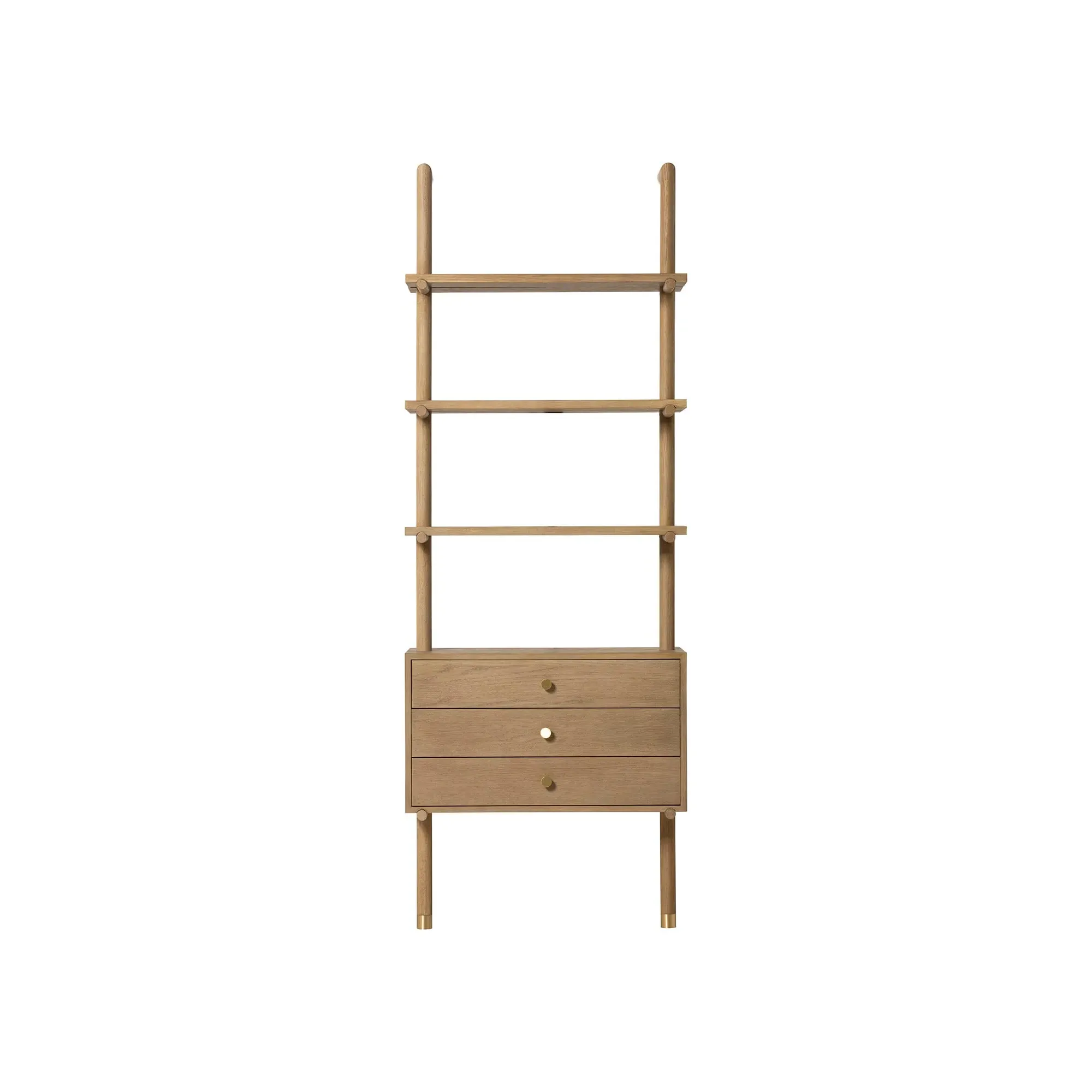 Athos Bookshelf - Brown Oak