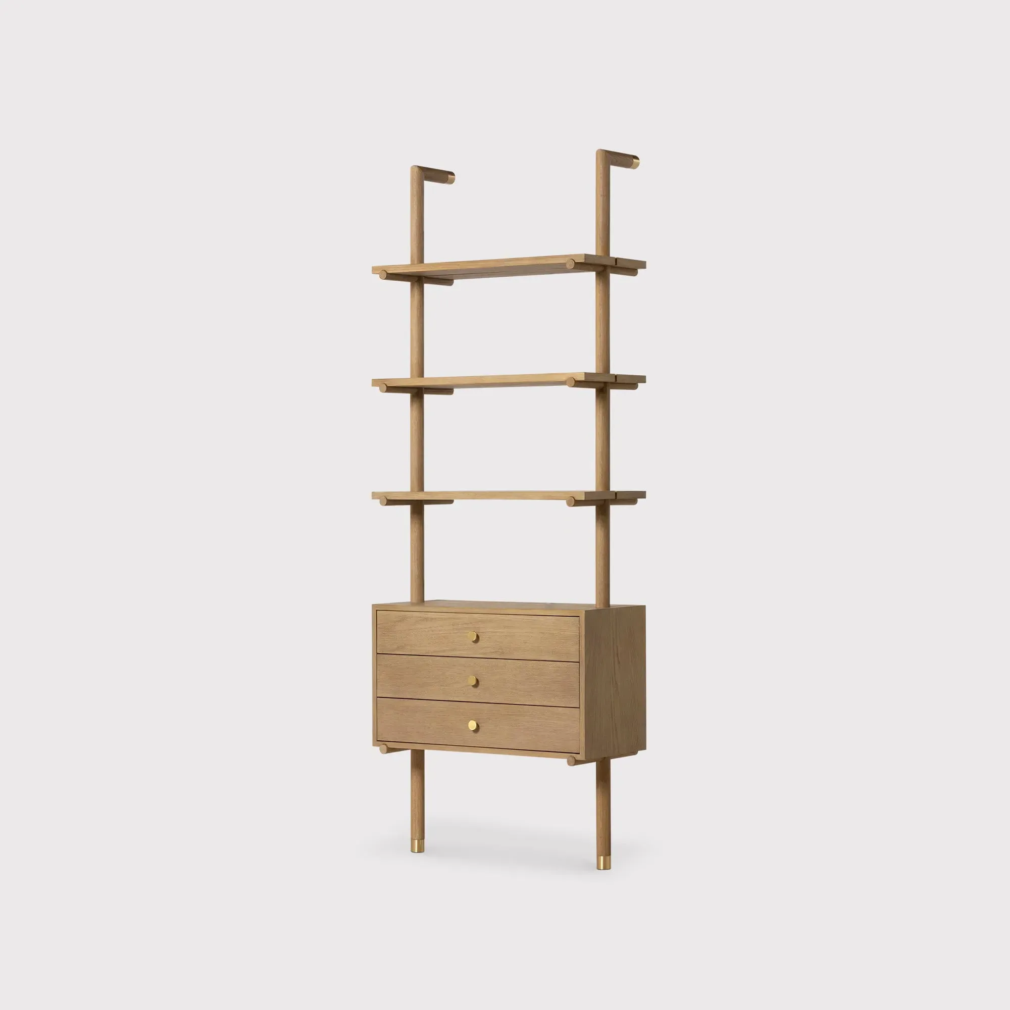 Athos Bookshelf - Brown Oak image