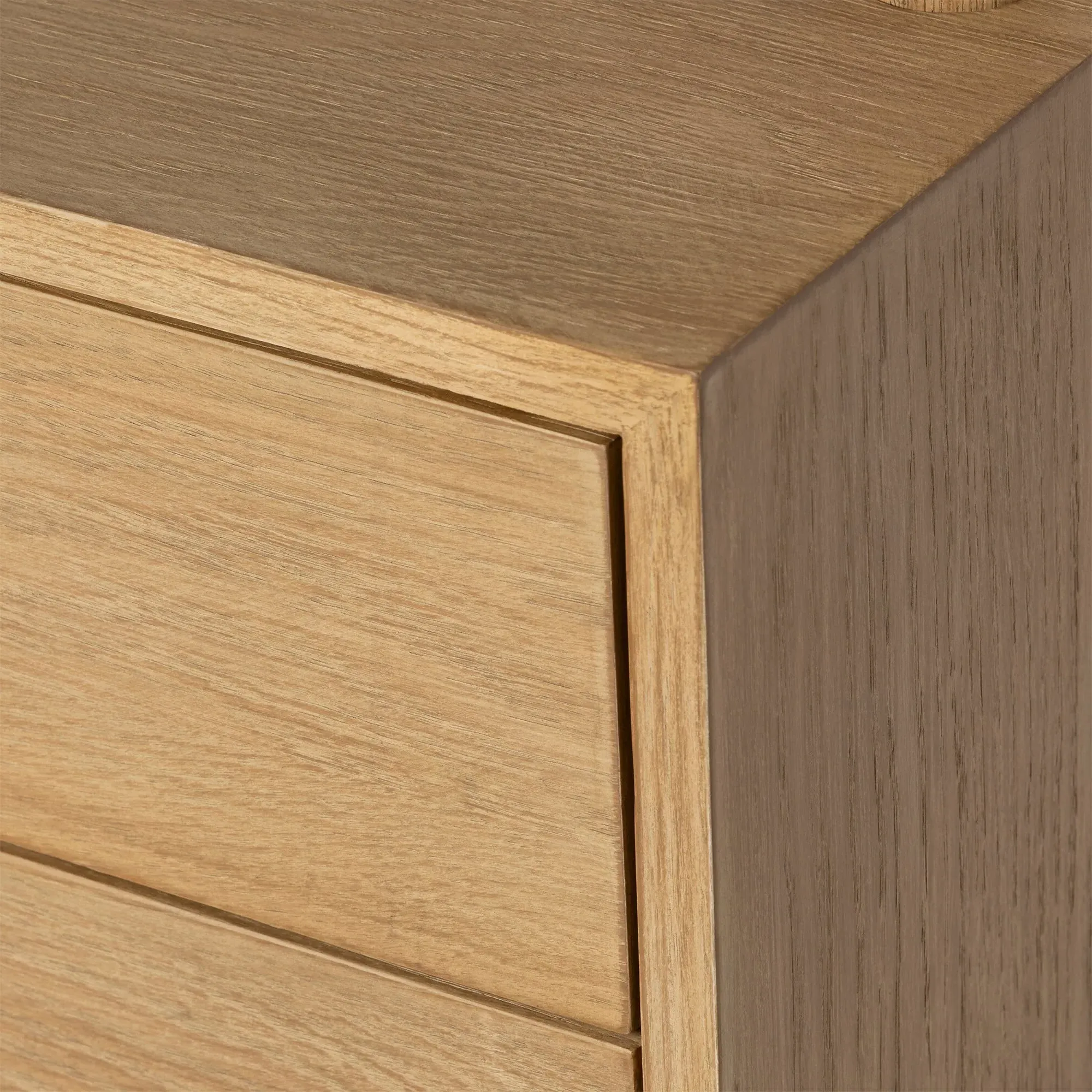 Athos Wide Bookshelf - Brown Oak