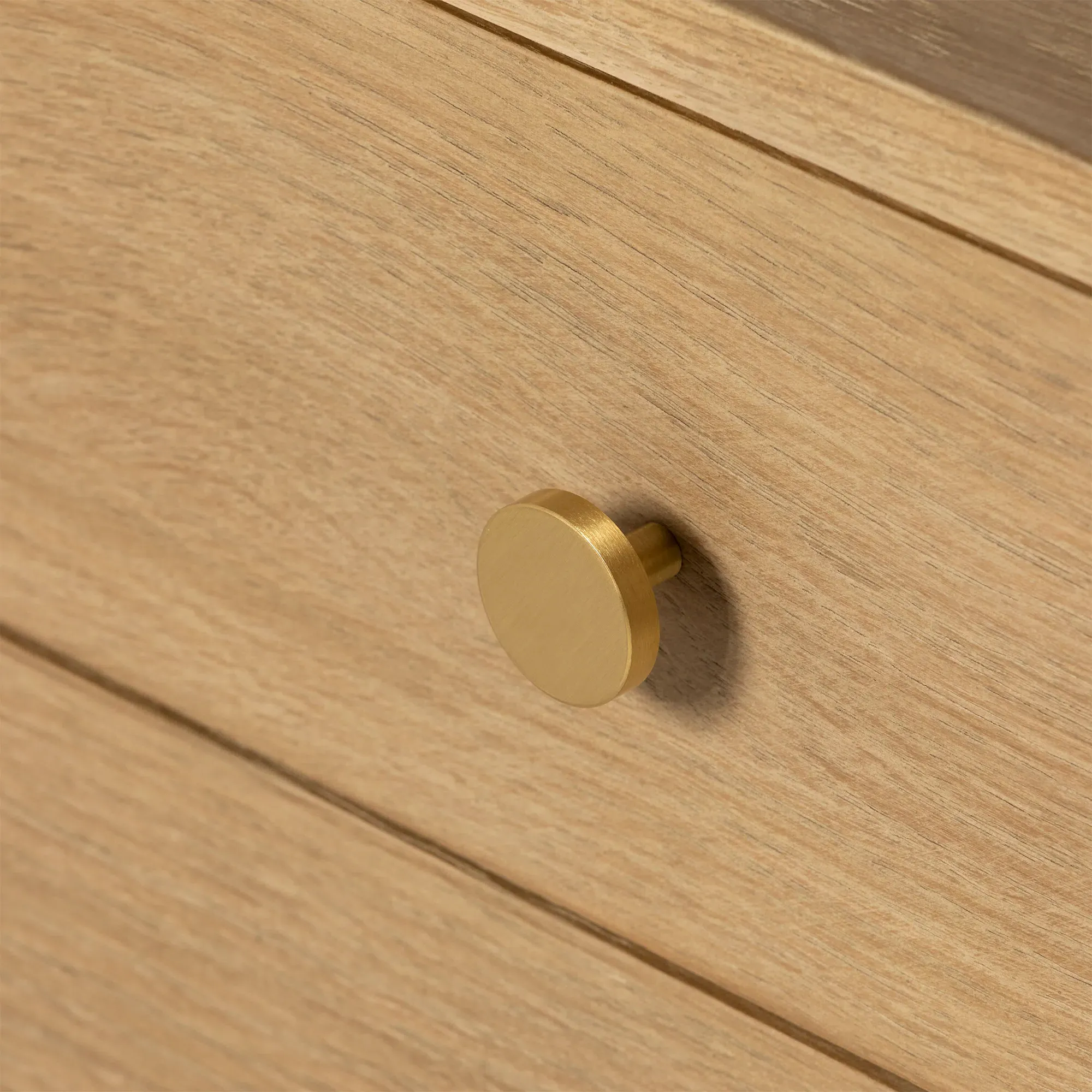 Athos Wide Bookshelf - Brown Oak