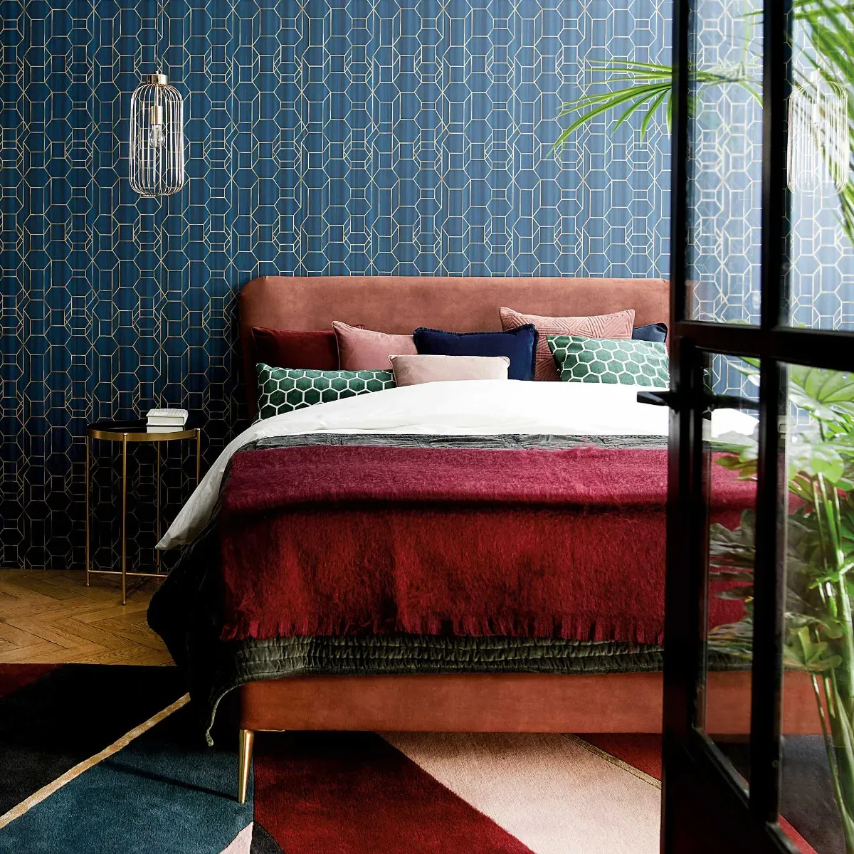 Audran Super King Bed Frame - Velvet