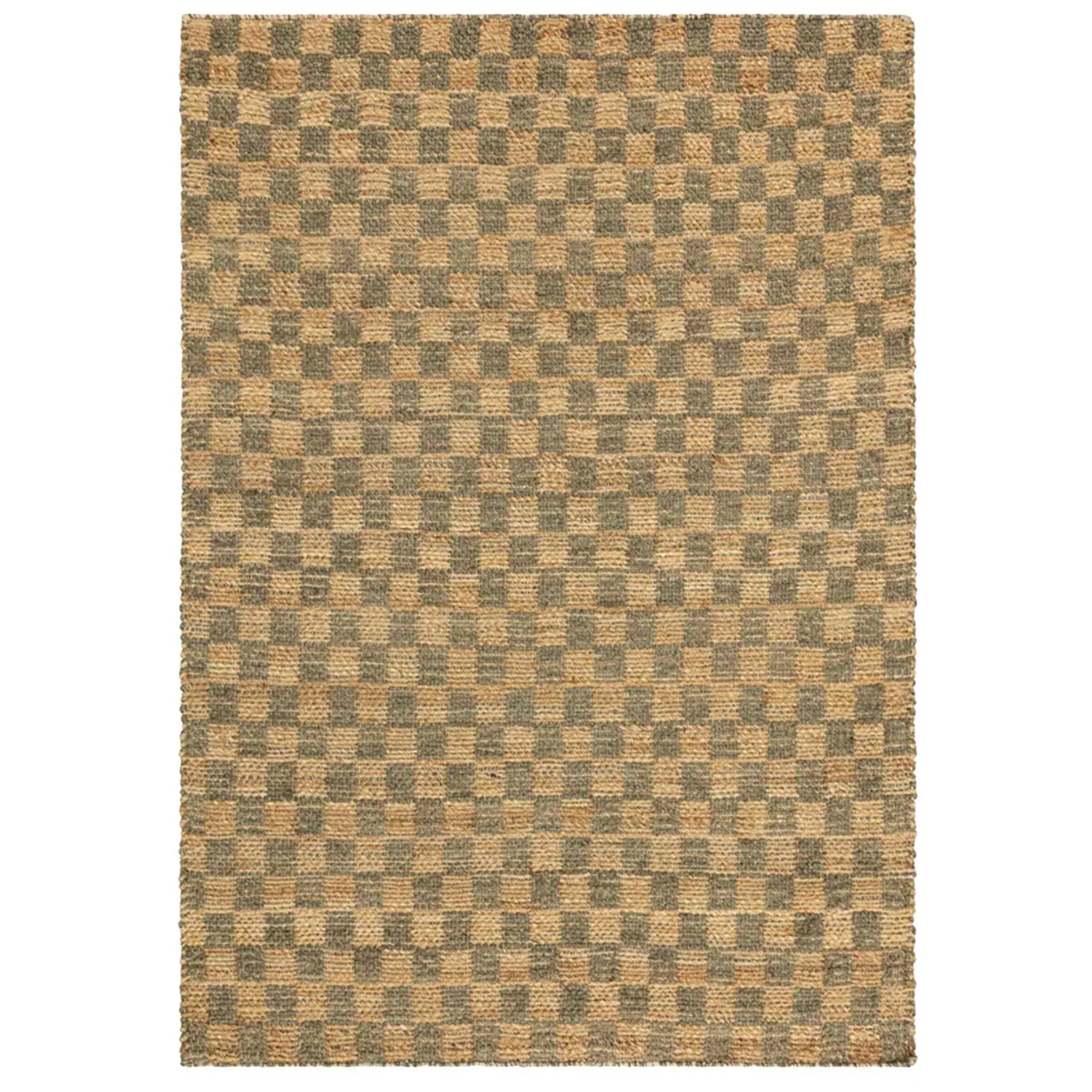 Avara Square Rug - Green, Jute image