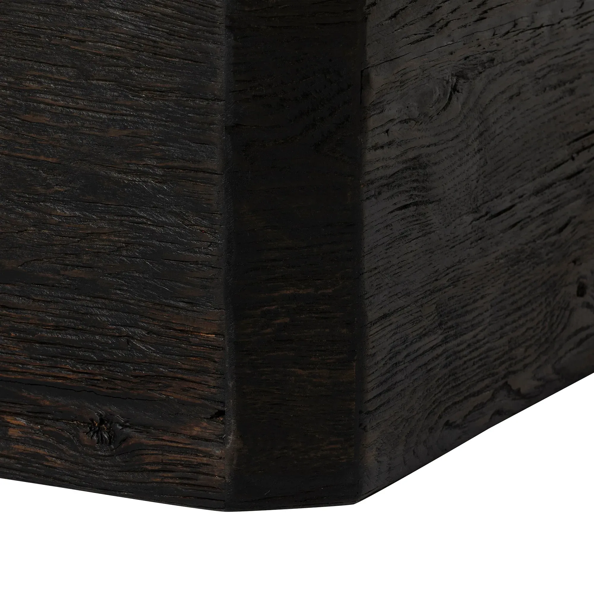 Banff Wooden Box Table - Brown, Oak