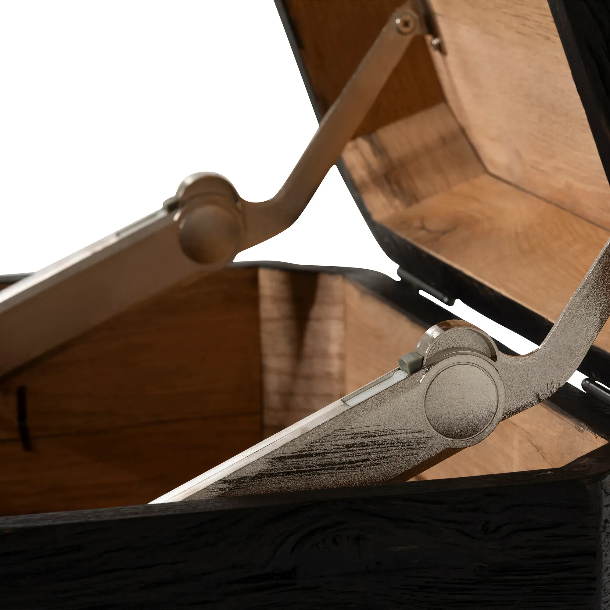 Banff Wooden Box Table - Brown, Oak