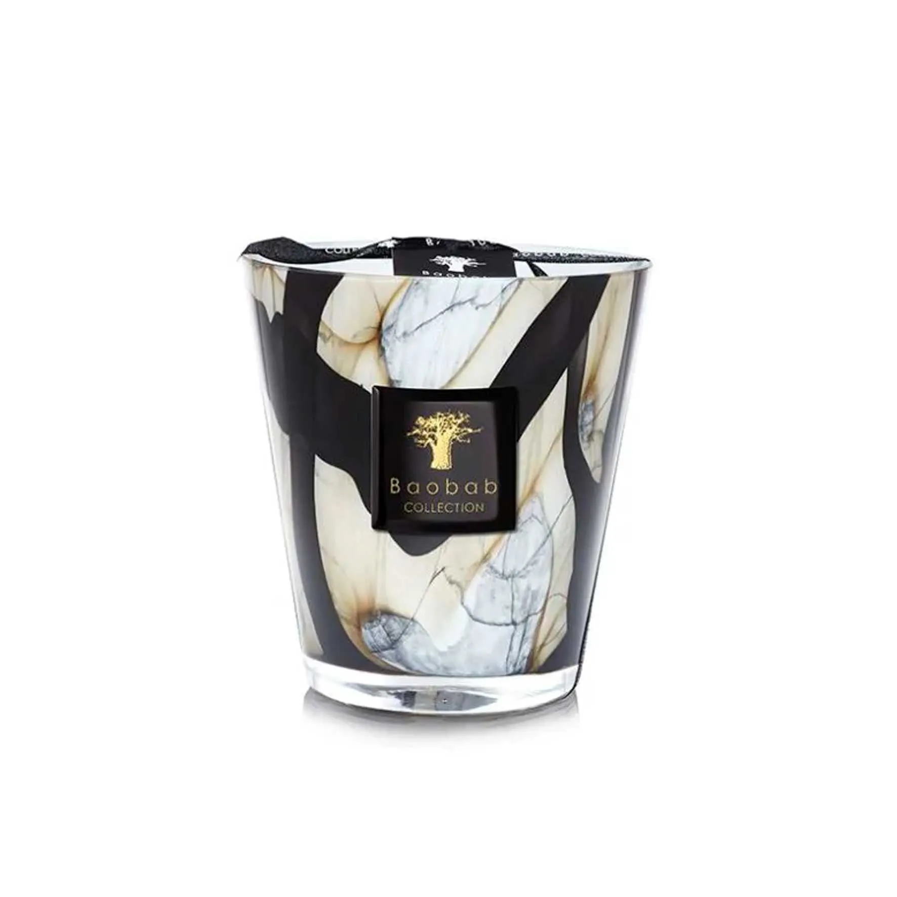 Baobab Collection Stones Marble Scented Candle - Black image