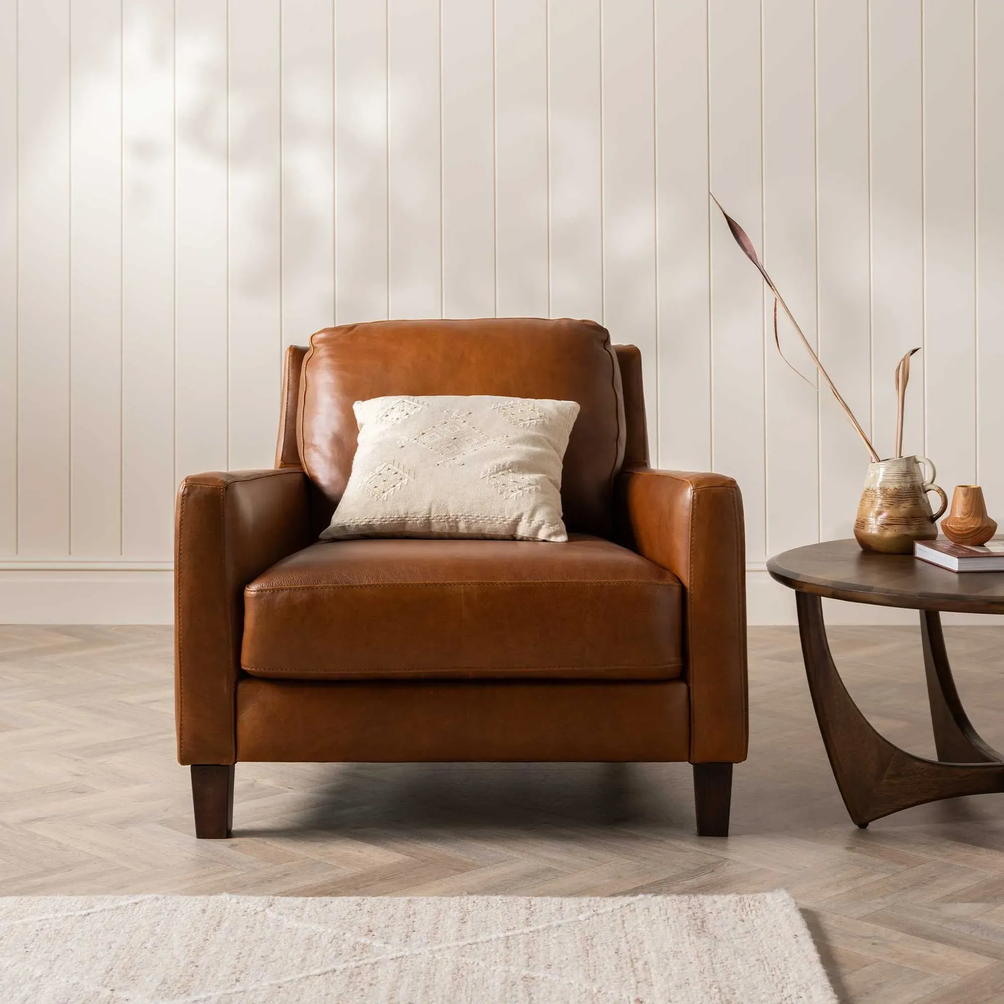 Barclay Armchair - Brown, Leather