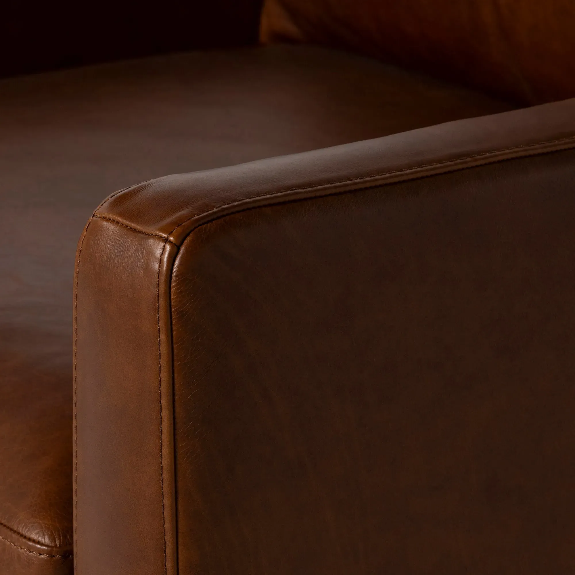 Barclay Armchair - Brown, Leather