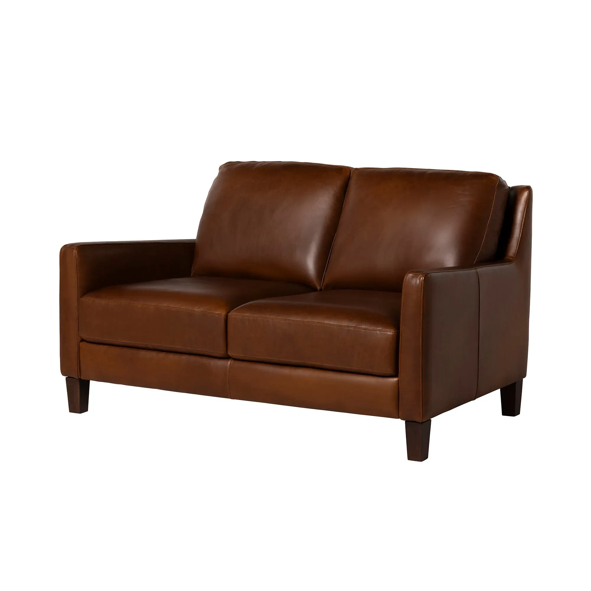 Barclay Loveseat Sofa - Brown, Leather