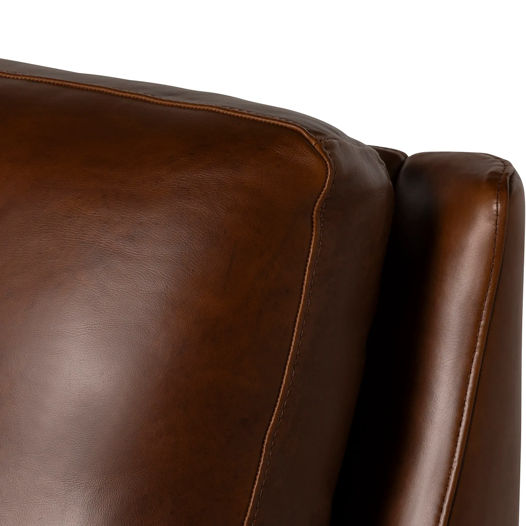 Barclay Loveseat Sofa - Brown, Leather