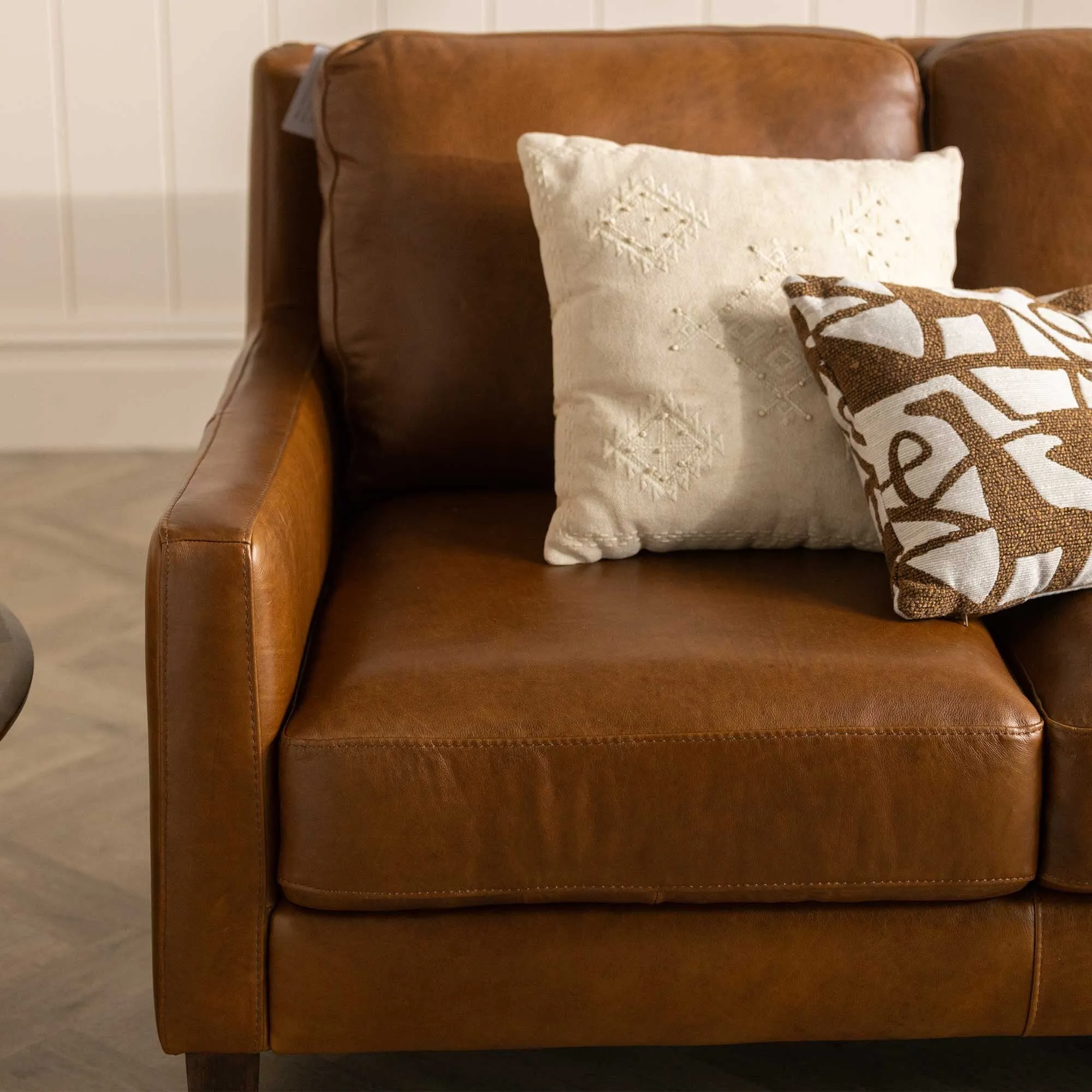 Barclay Loveseat Sofa - Brown, Leather