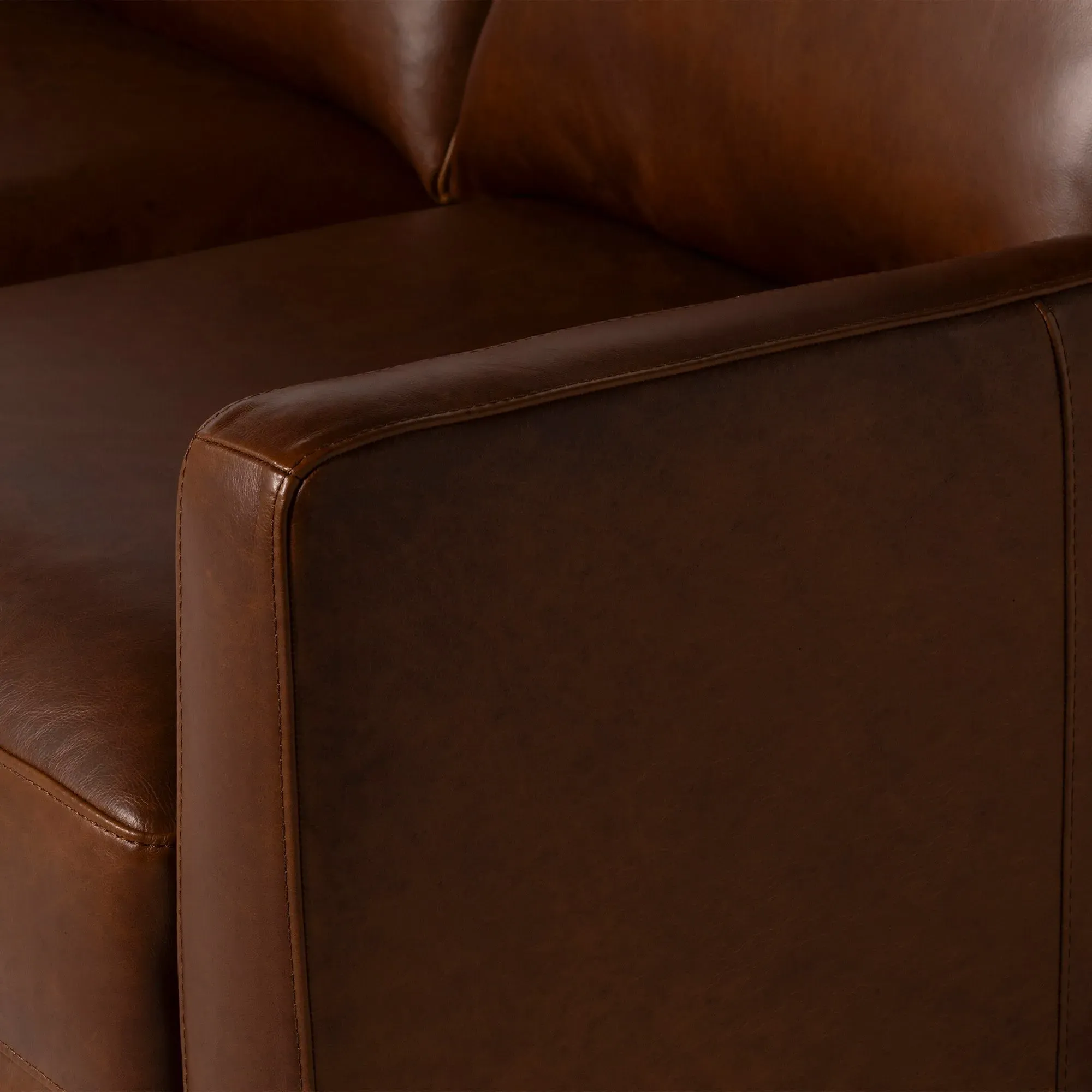 Barclay Sofa - Brown, Leather