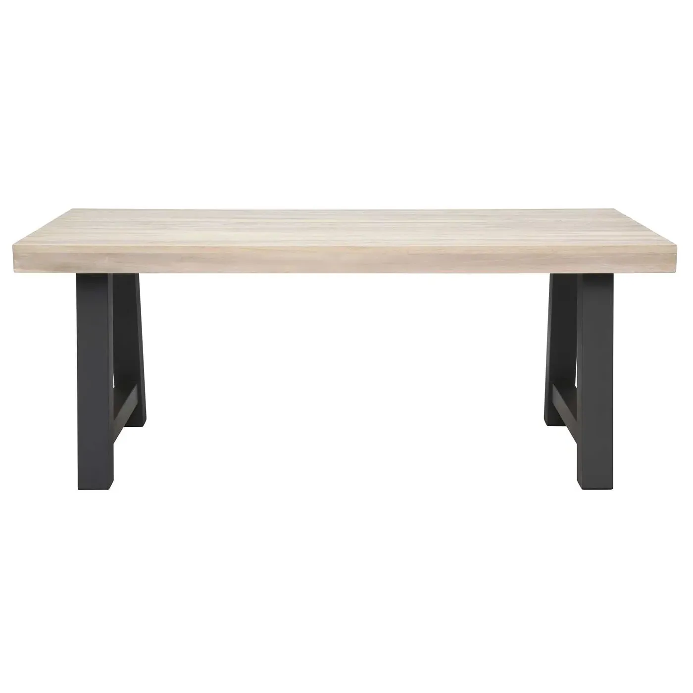 Beach Dining Table - Black, Teak